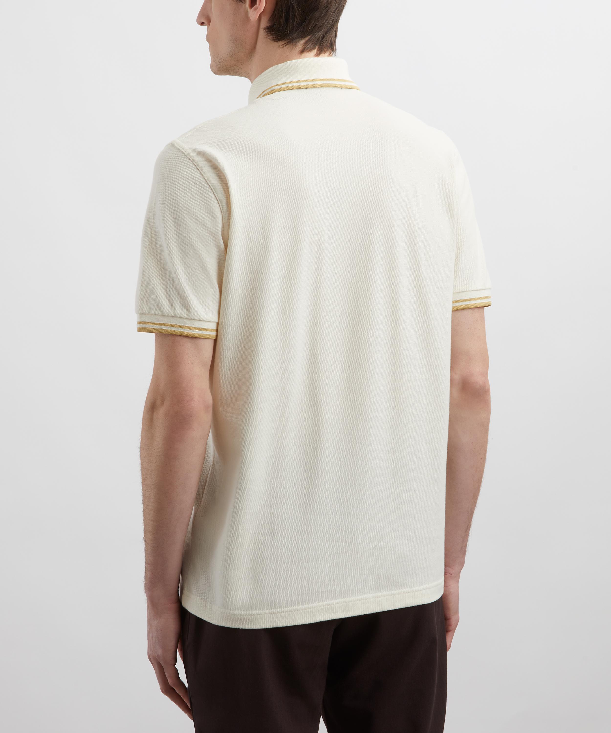 Fred Perry - Light Ecru M12 Twin Tipped Polo Shirt image number 3