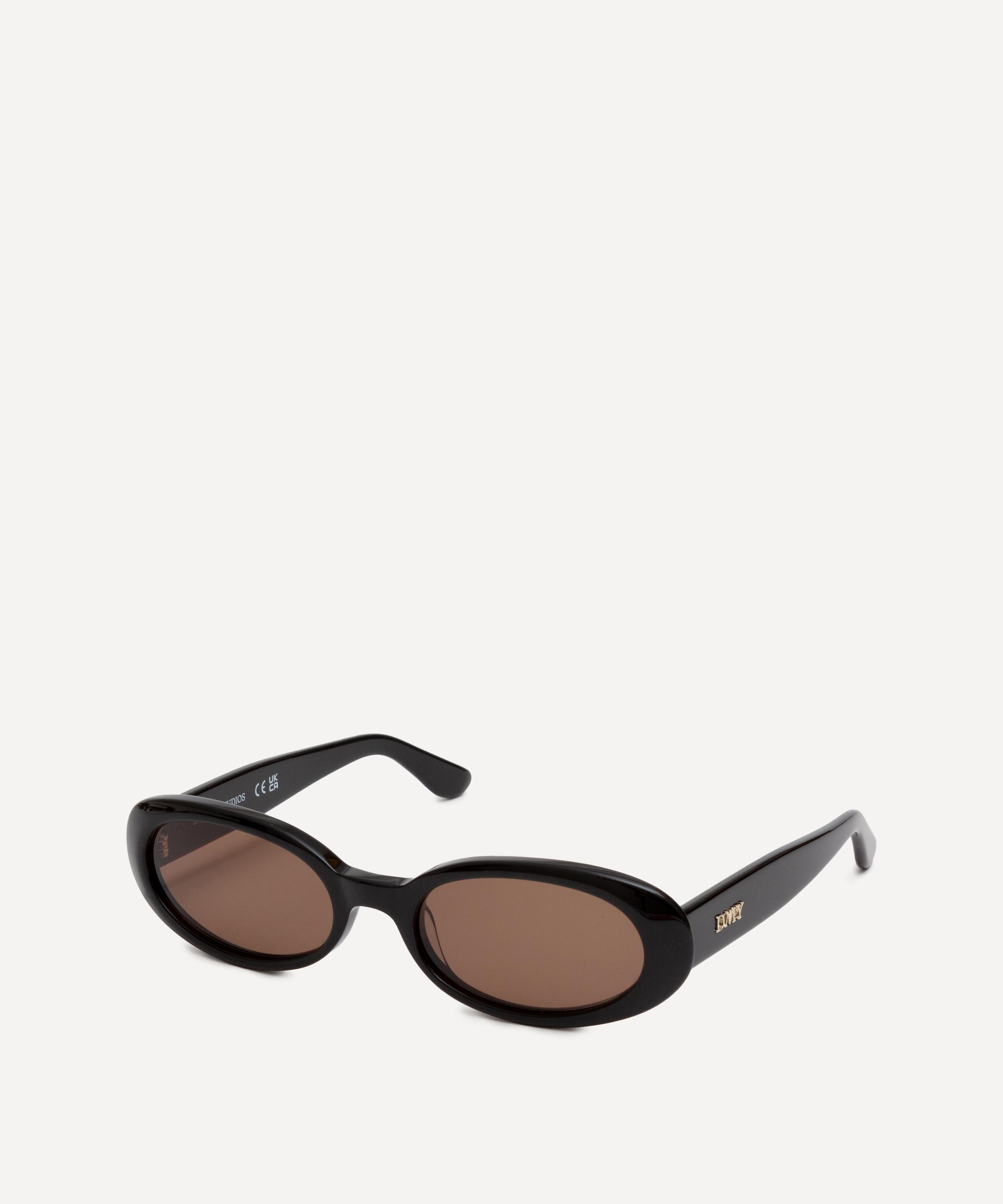 DMY Studios - Valentina Oval Black Sunglasses image number 2