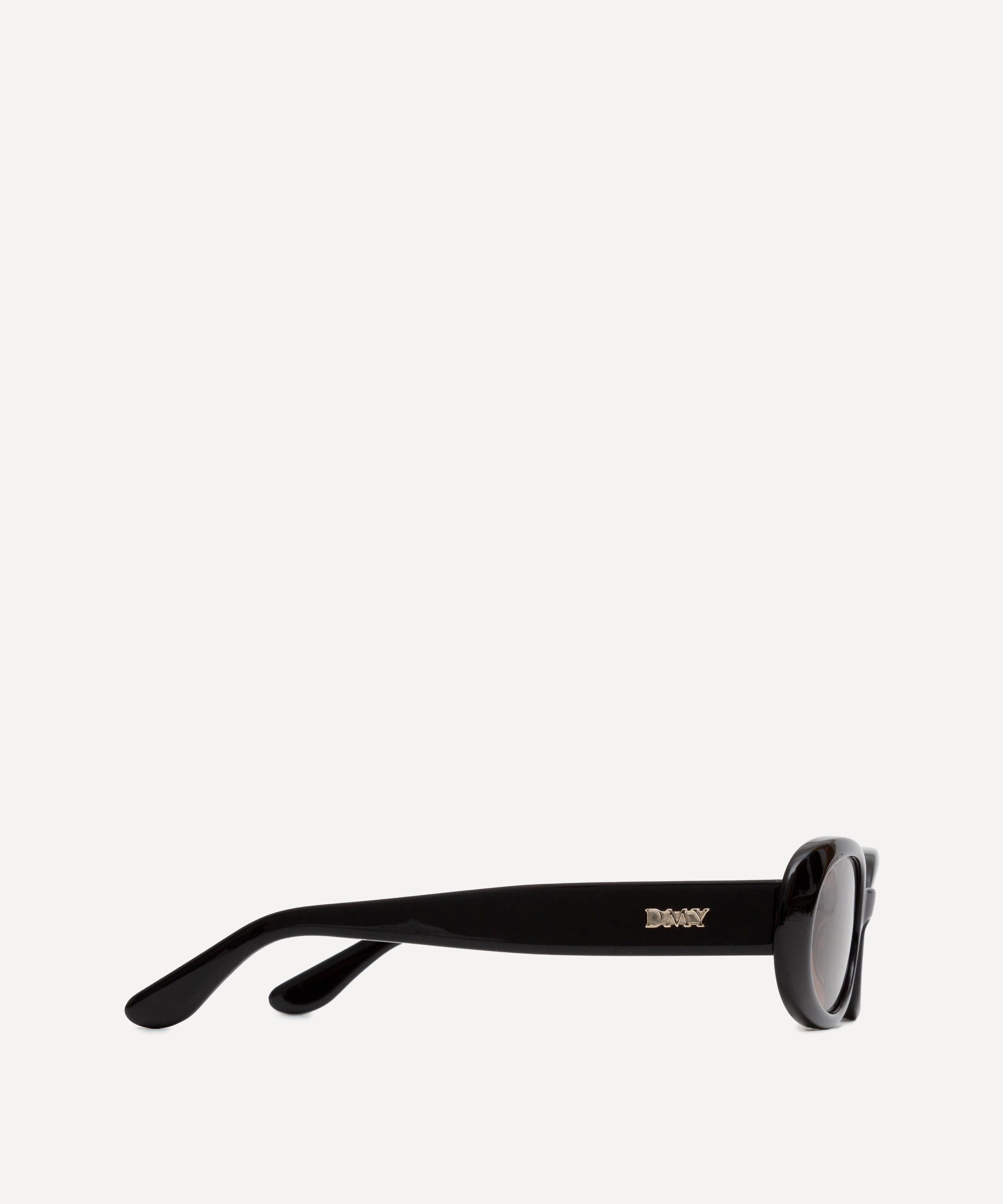 DMY Studios - Valentina Oval Black Sunglasses image number 3
