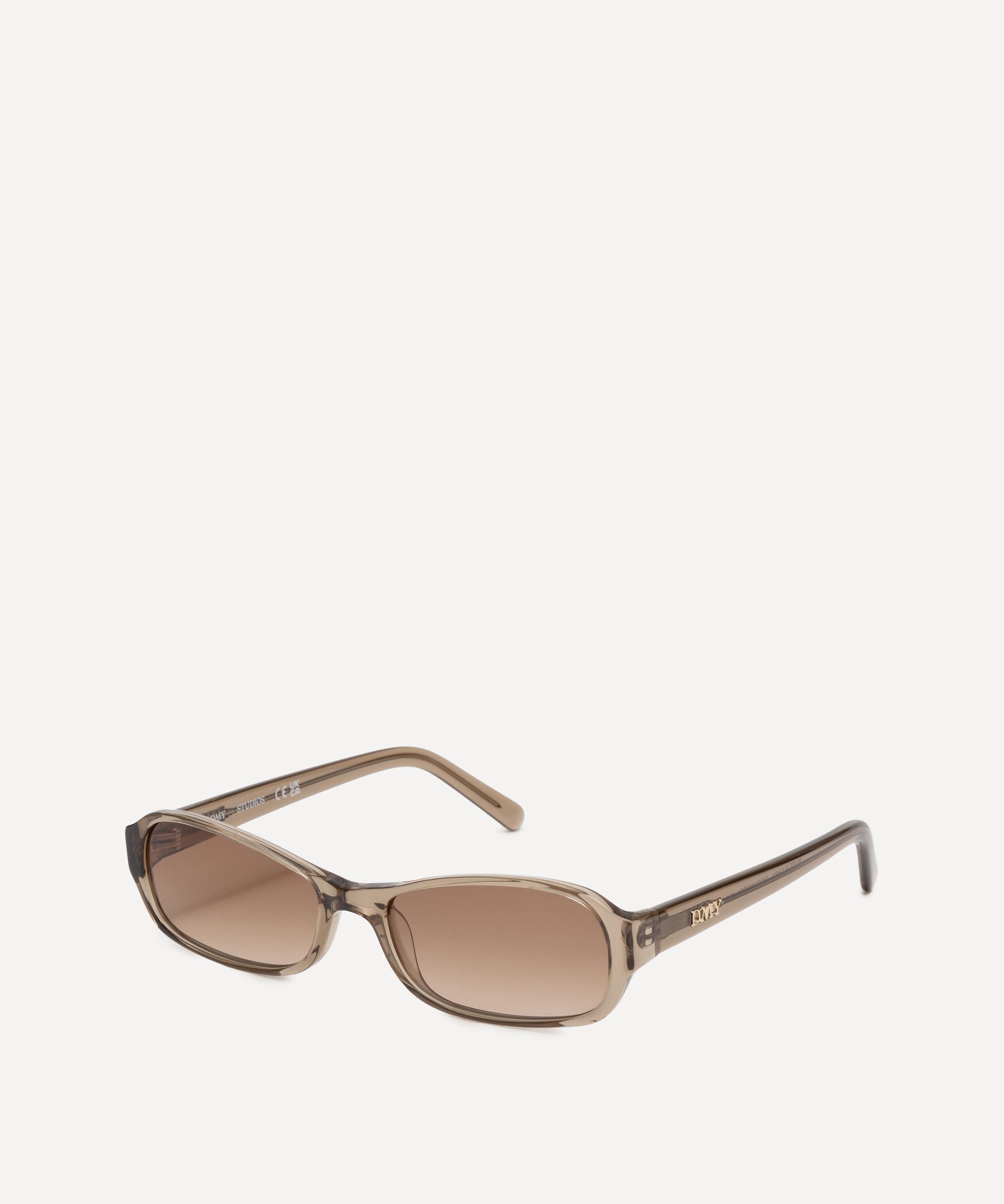 DMY Studios - Juno Rectangle Transparent Oyster Sunglasses image number 2