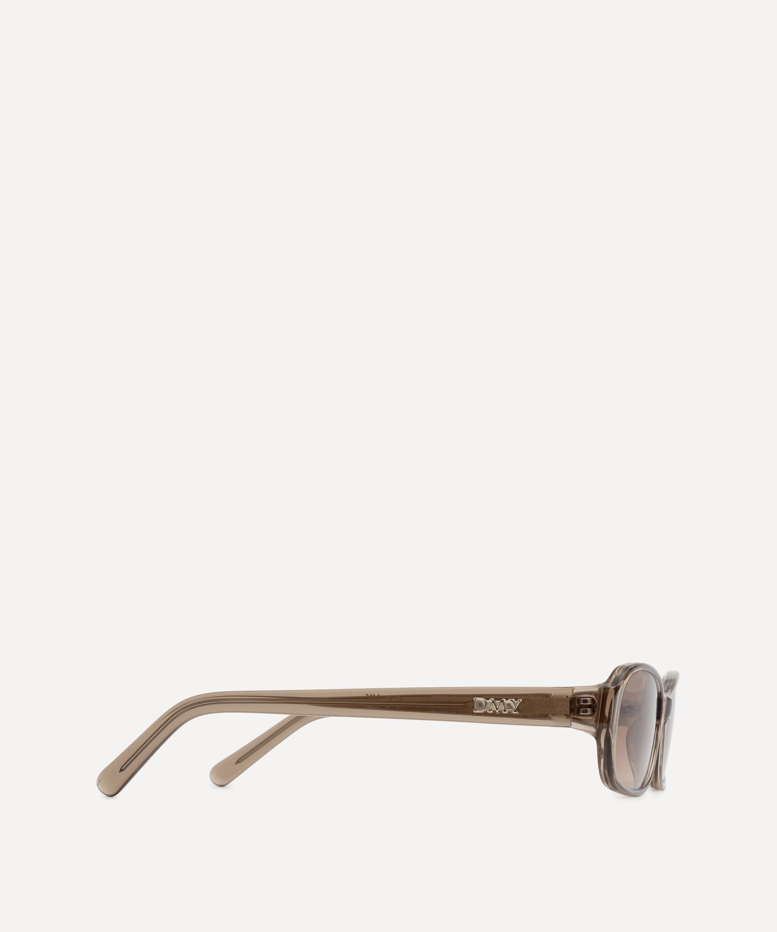 DMY Studios - Juno Rectangle Transparent Oyster Sunglasses image number 3