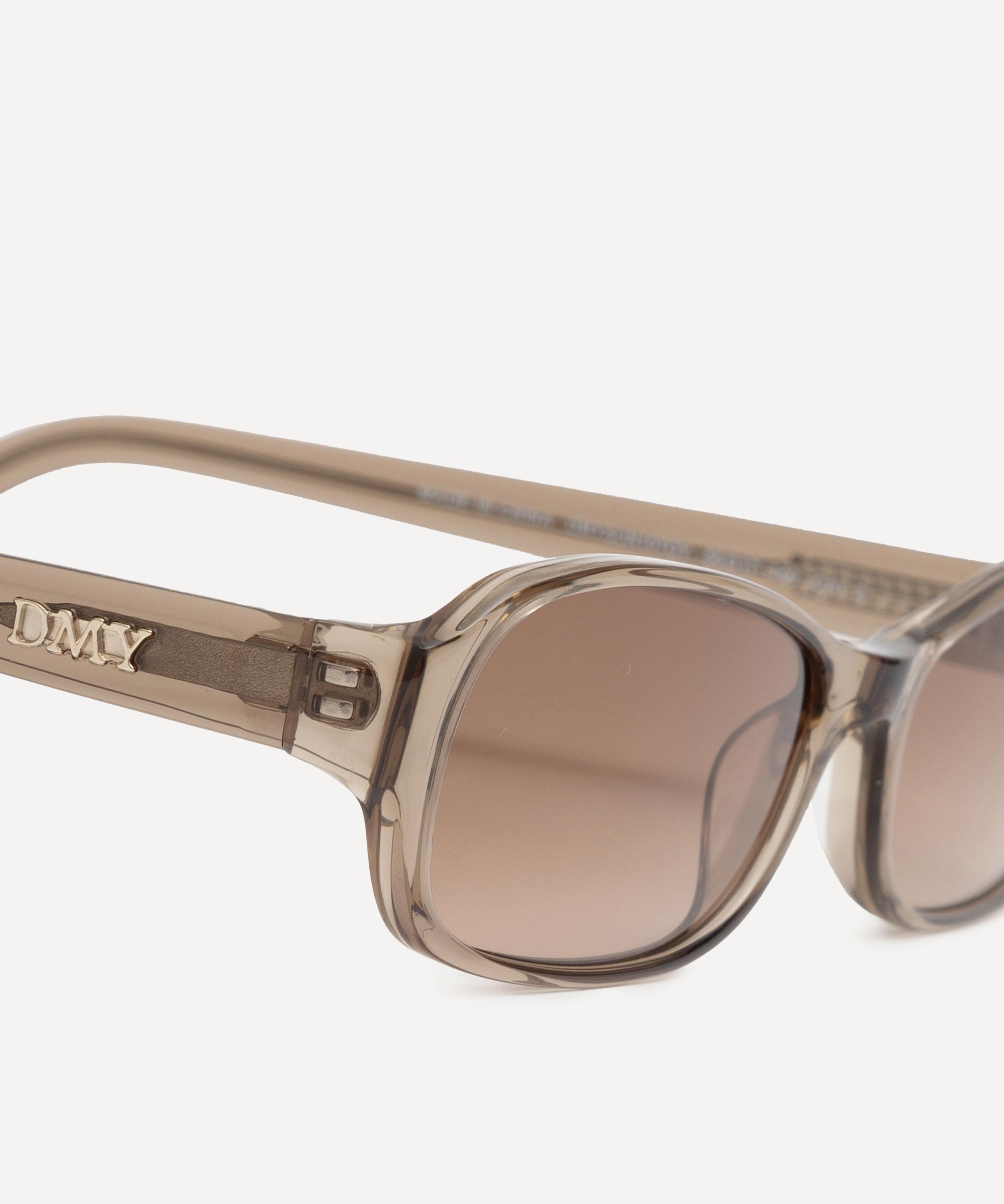 DMY Studios - Juno Rectangle Transparent Oyster Sunglasses image number 4
