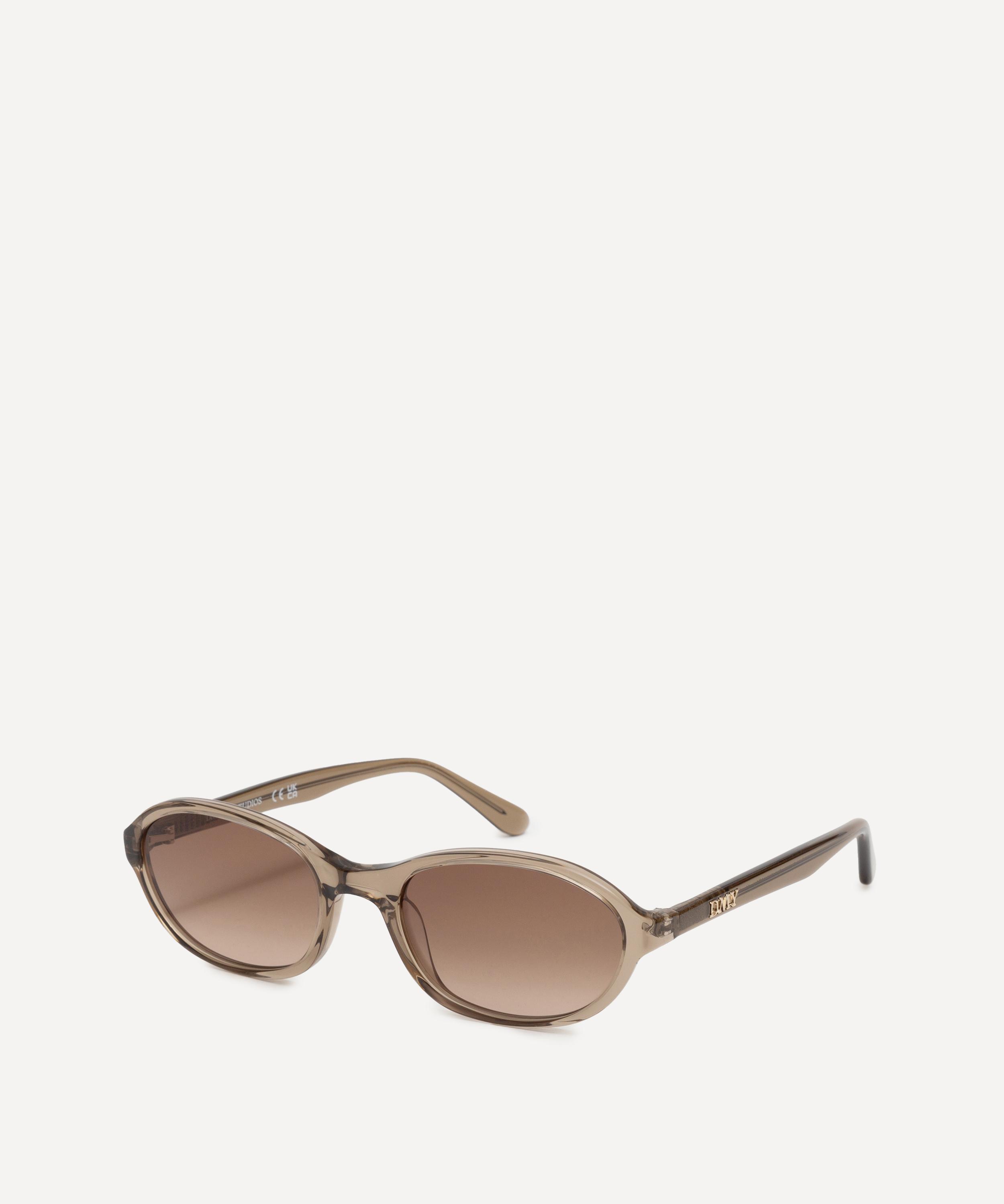DMY Studios - Bibi Round Transparent Oyster Sunglasses image number 2