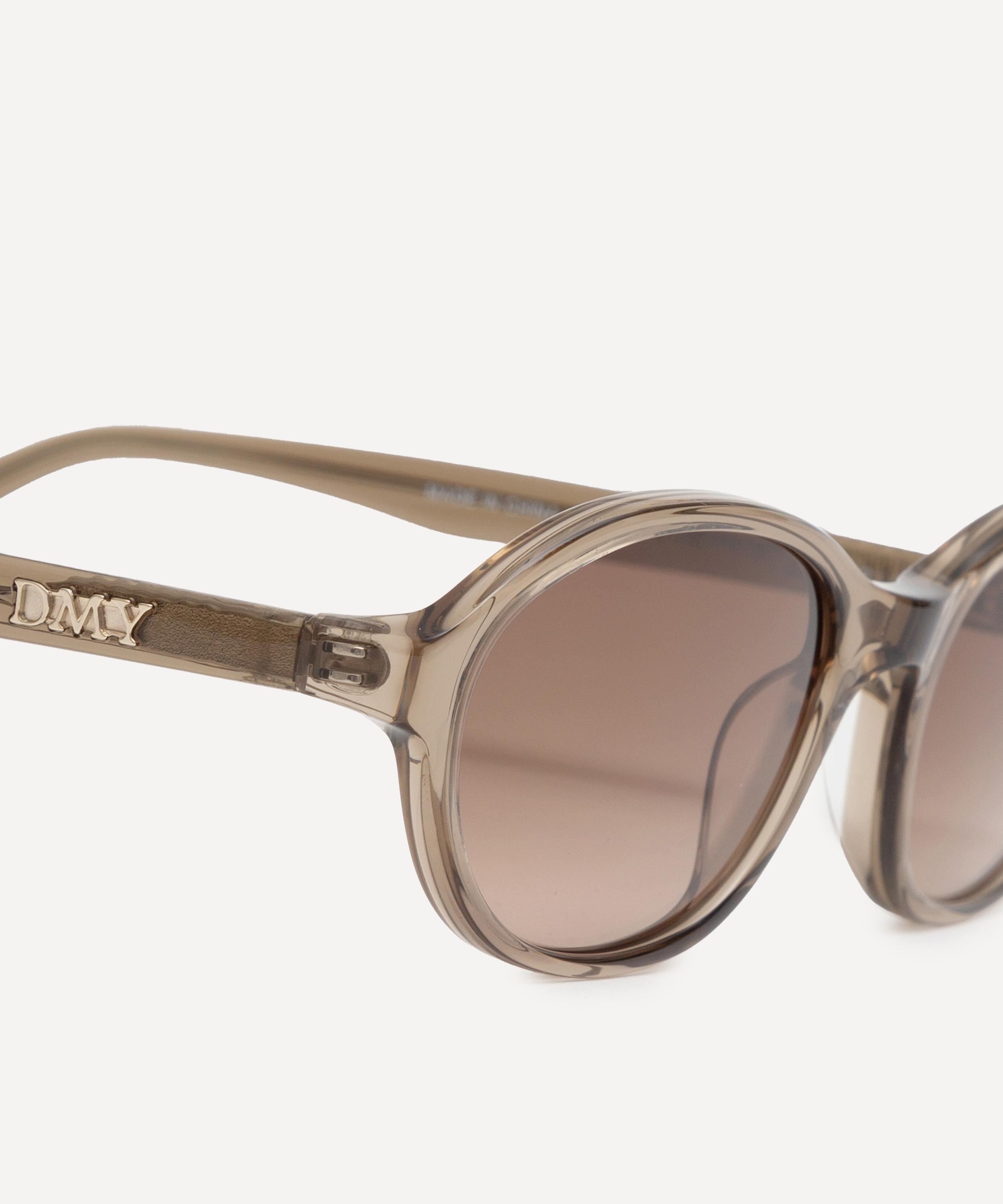 DMY Studios - Bibi Round Transparent Oyster Sunglasses image number 4