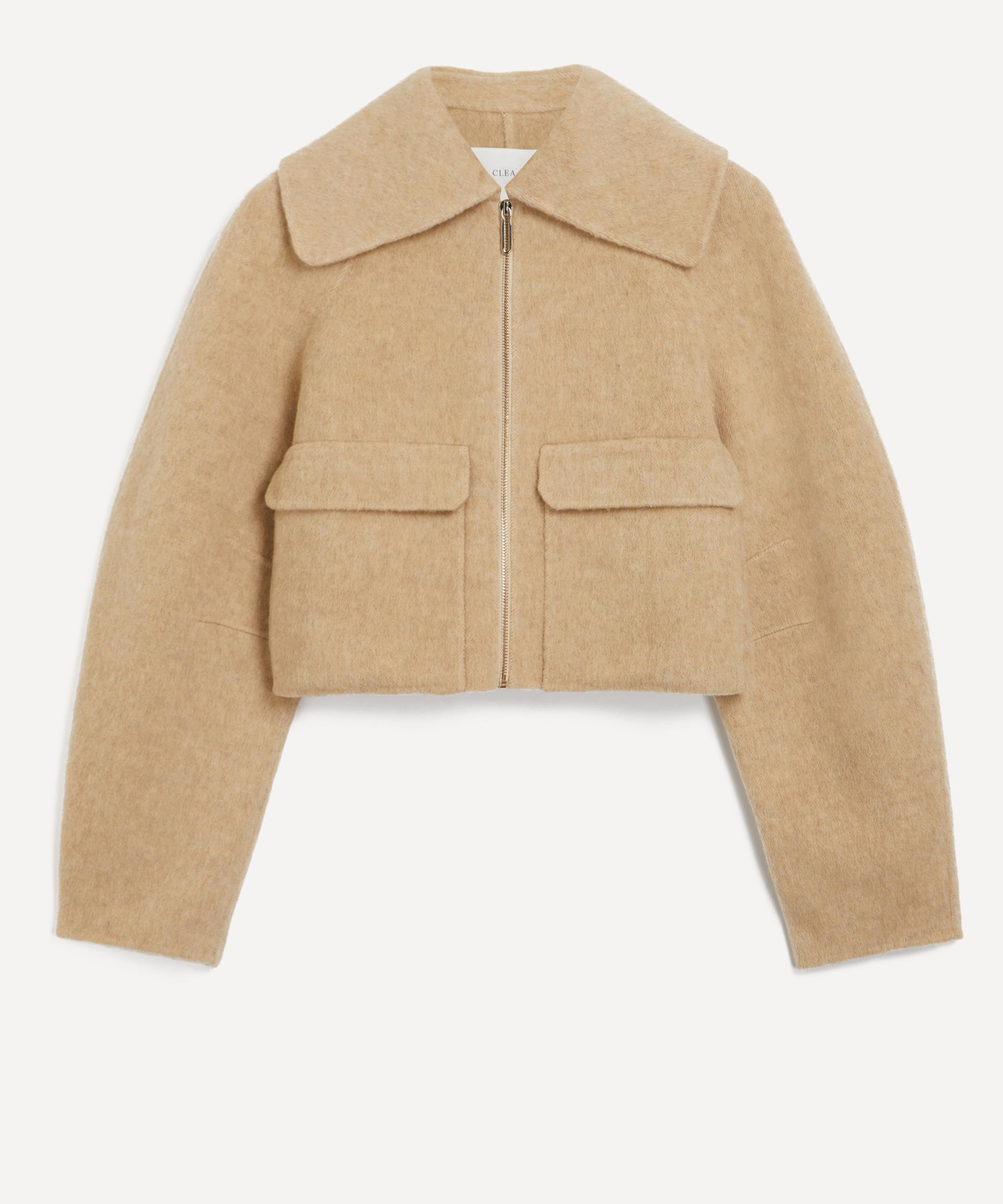 Clea - Alto Cropped Wool-Alpaca Bomber Jacket image number 0