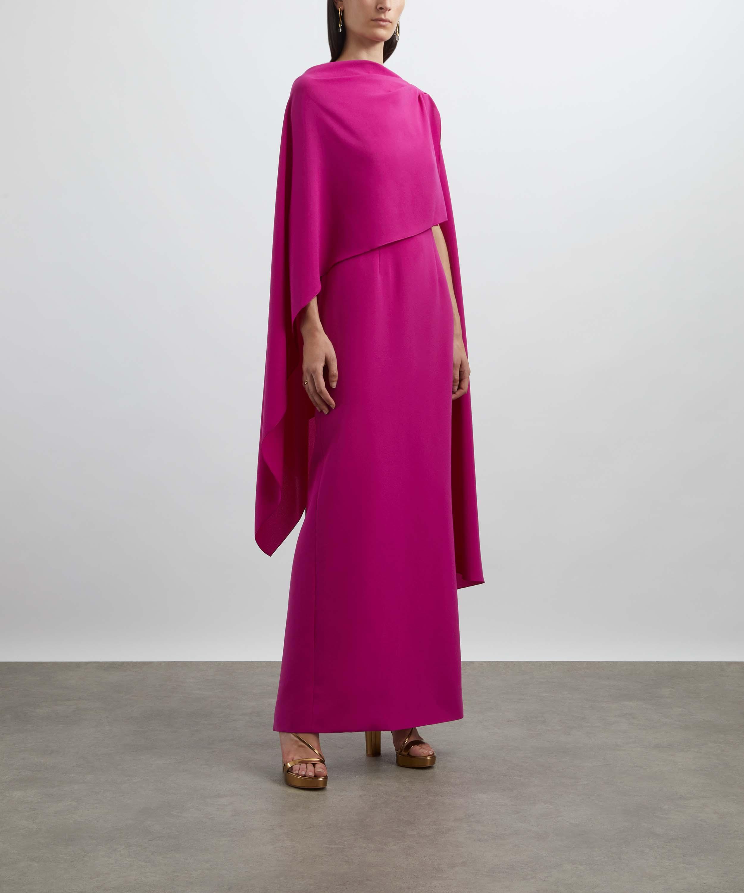 Roksanda - Demetria Crepe Cape Dress image number 2