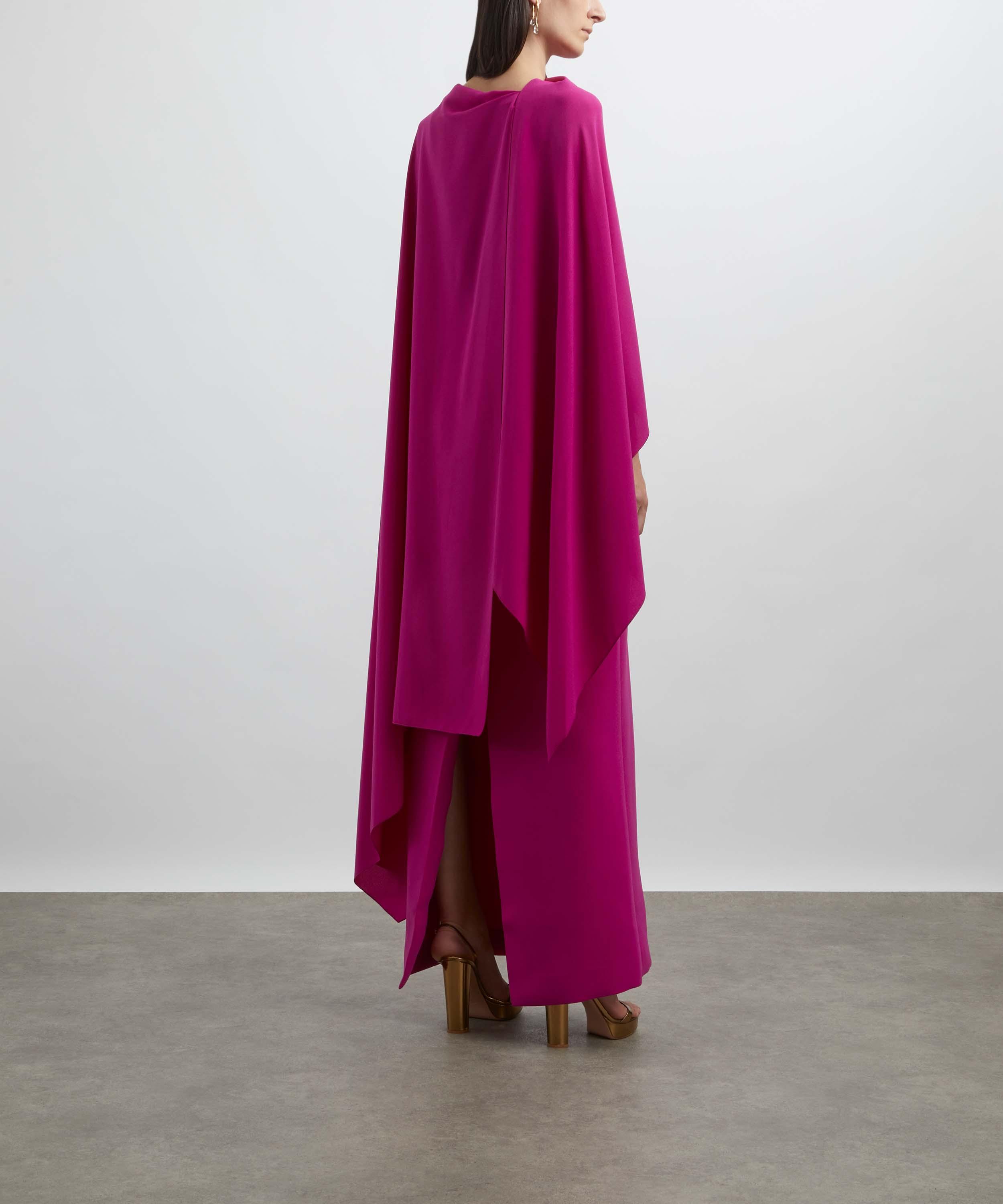 Roksanda - Demetria Crepe Cape Dress image number 3