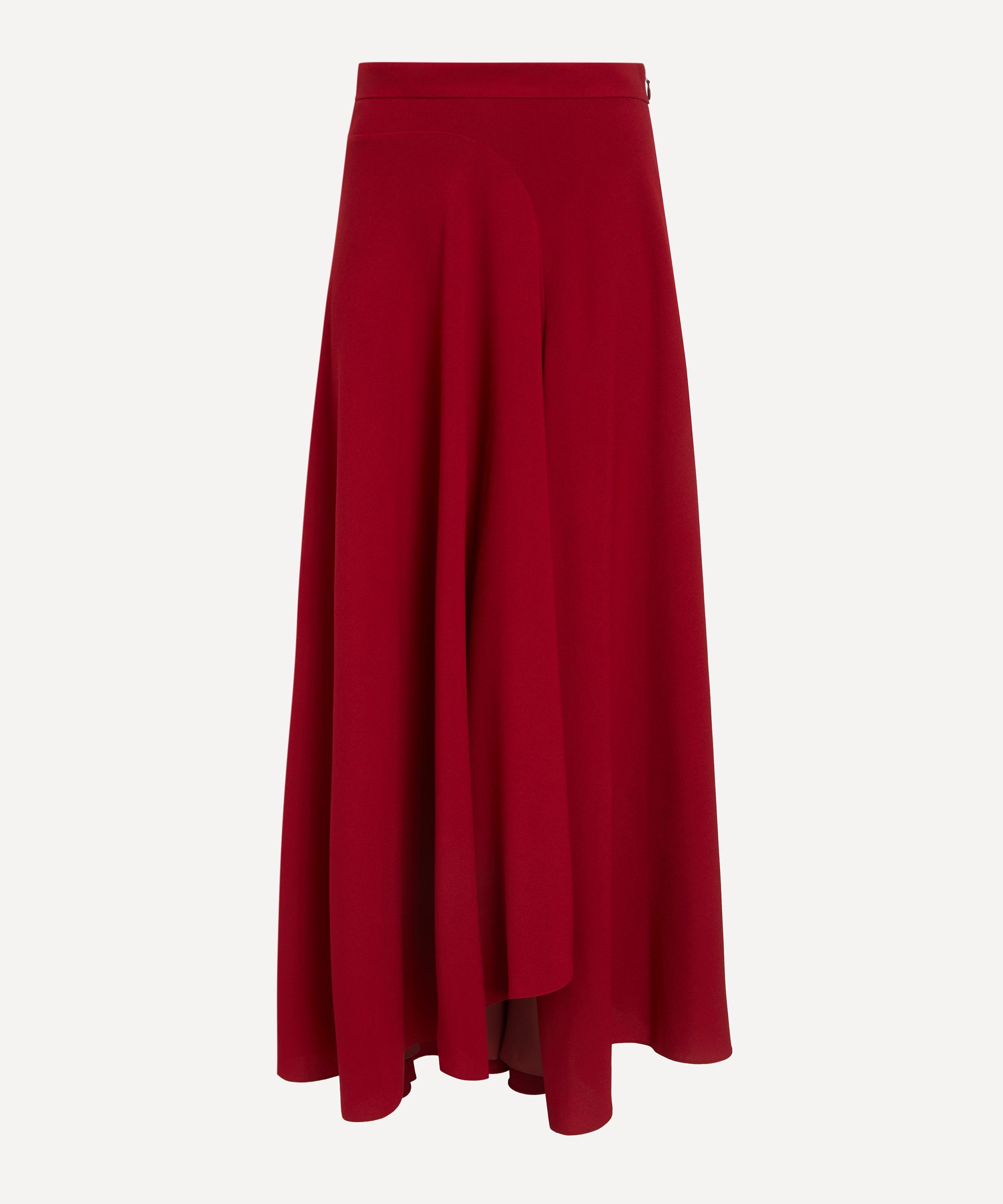 Roksanda - Asha Crimson Crepe Skirt