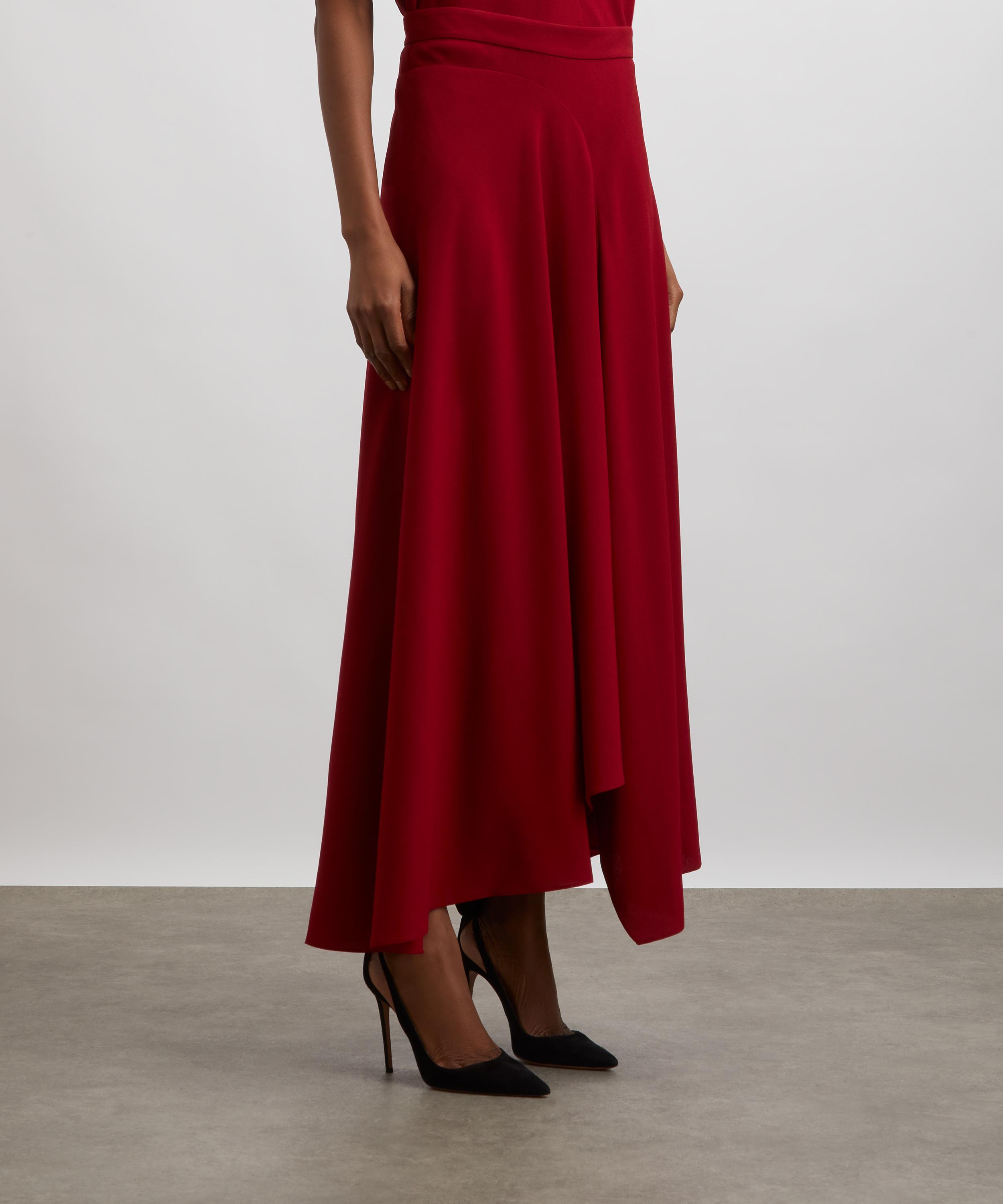 Roksanda - Asha Crimson Crepe Skirt image number 2