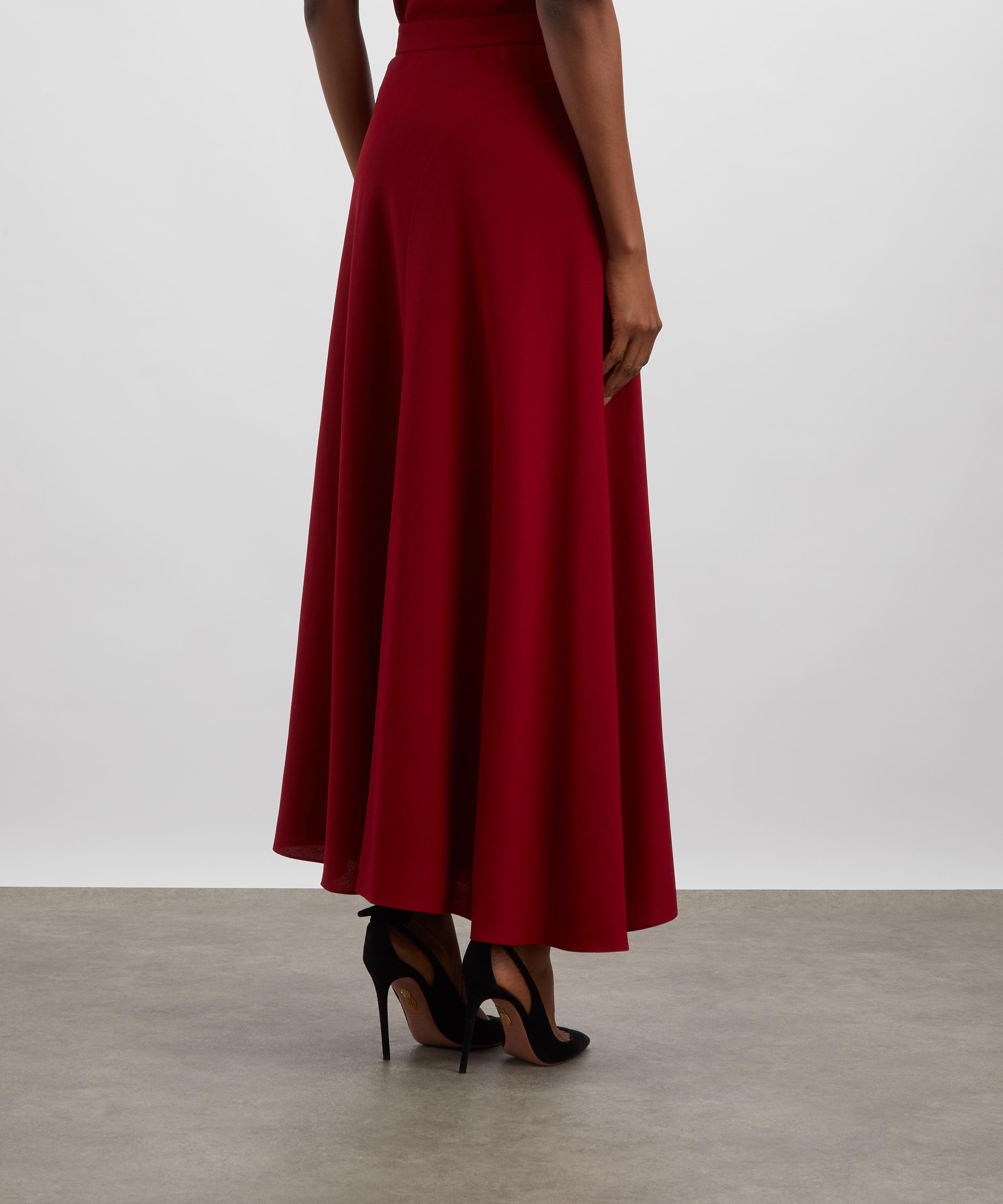 Roksanda - Asha Crimson Crepe Skirt image number 3