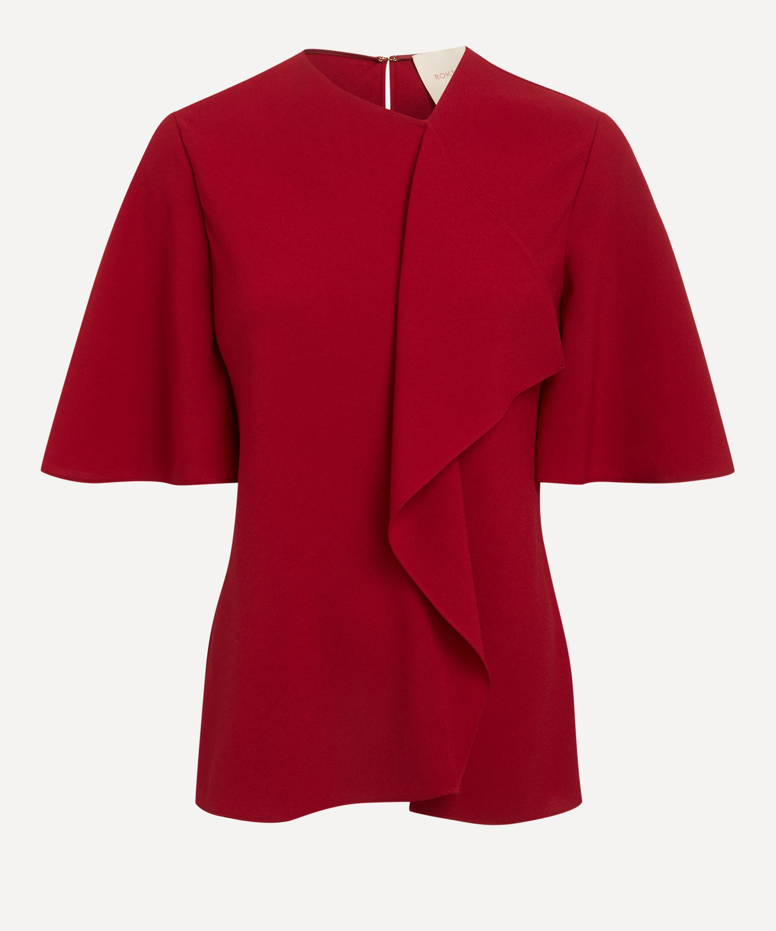 Roksanda - Naiara Crimson Crepe Top 