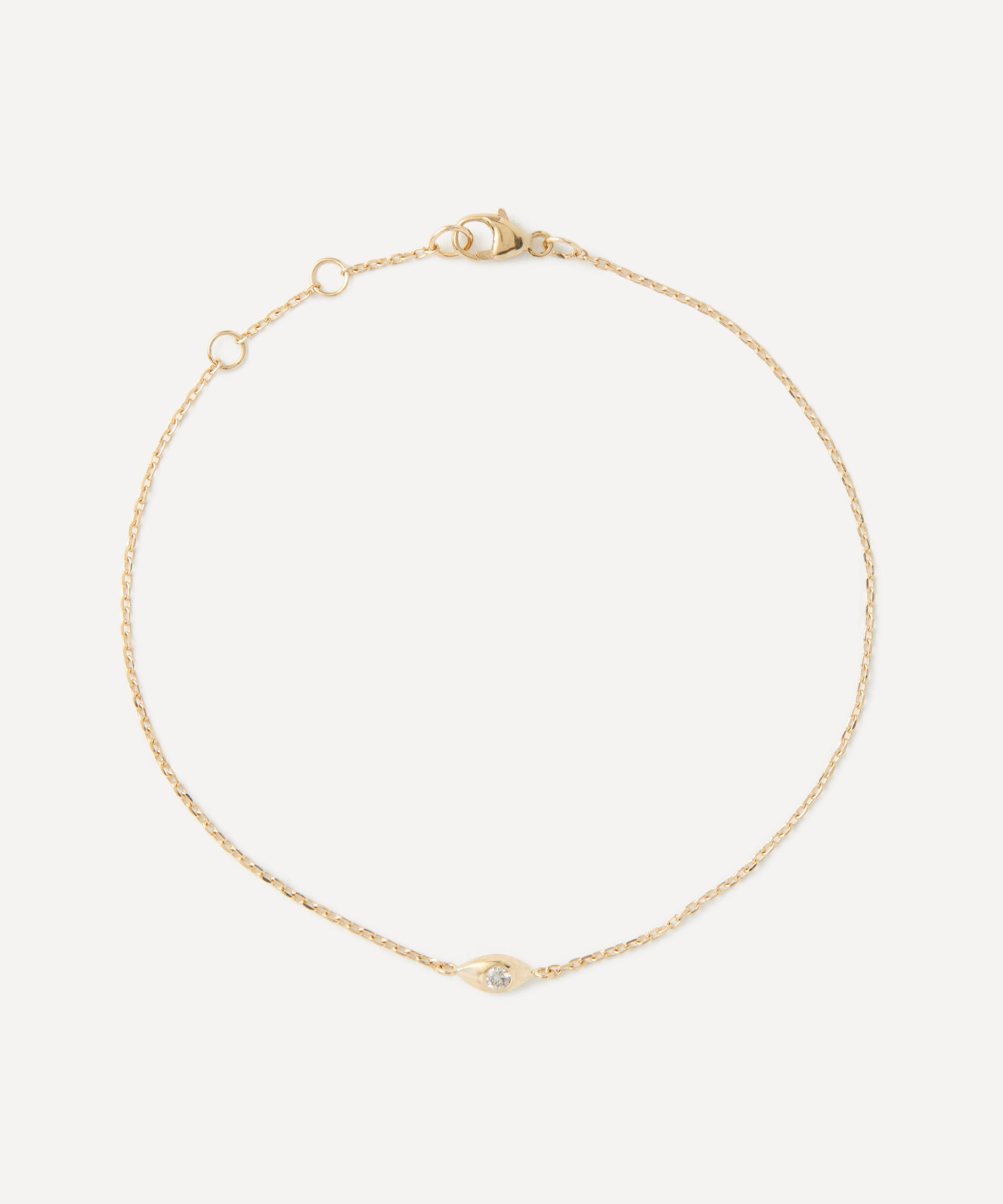 Celine Daoust - 14ct Gold Diamond Eye Bracelet image number 0