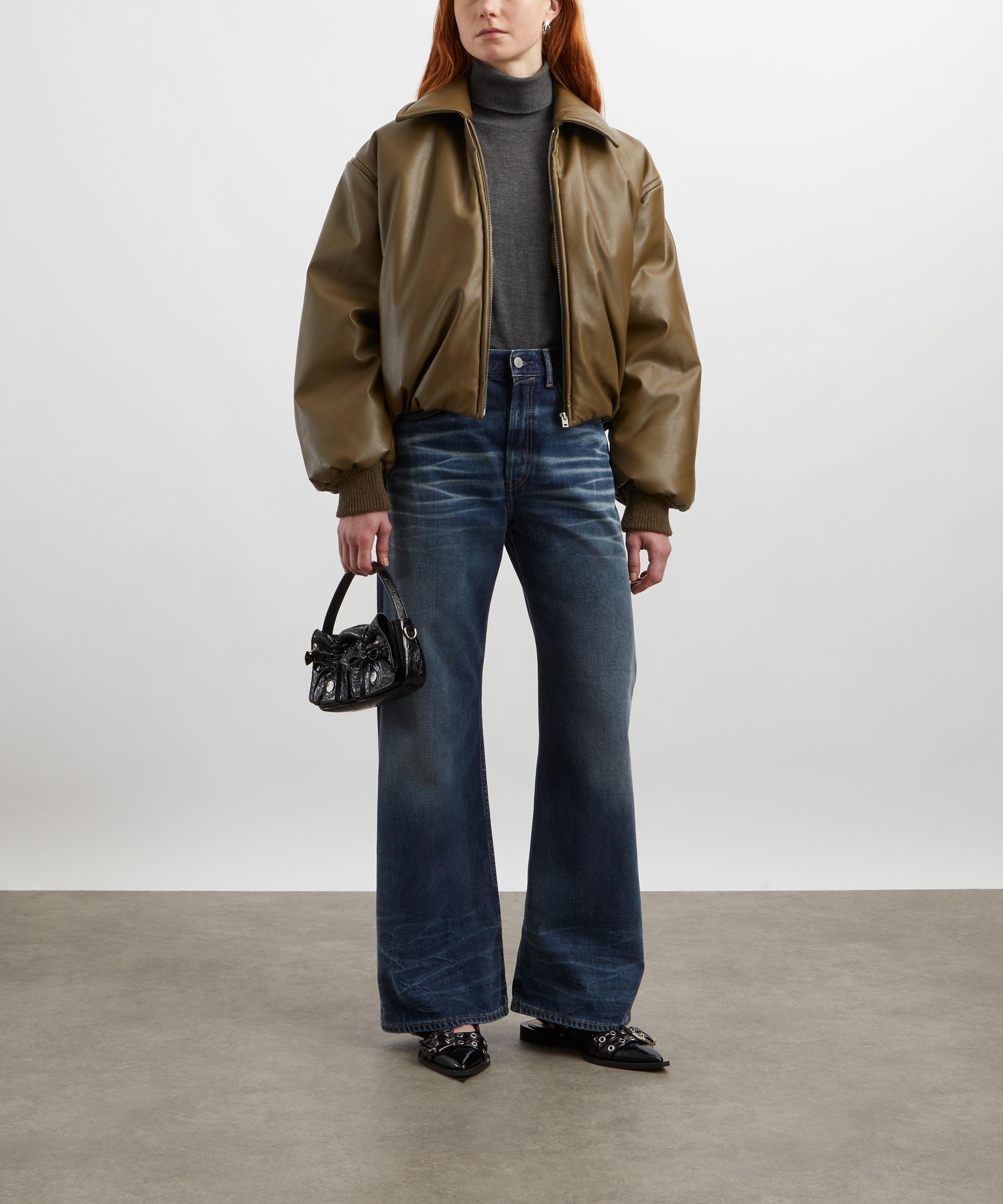 Acne Studios - Khaki Coated Bomber Jacket image number 1