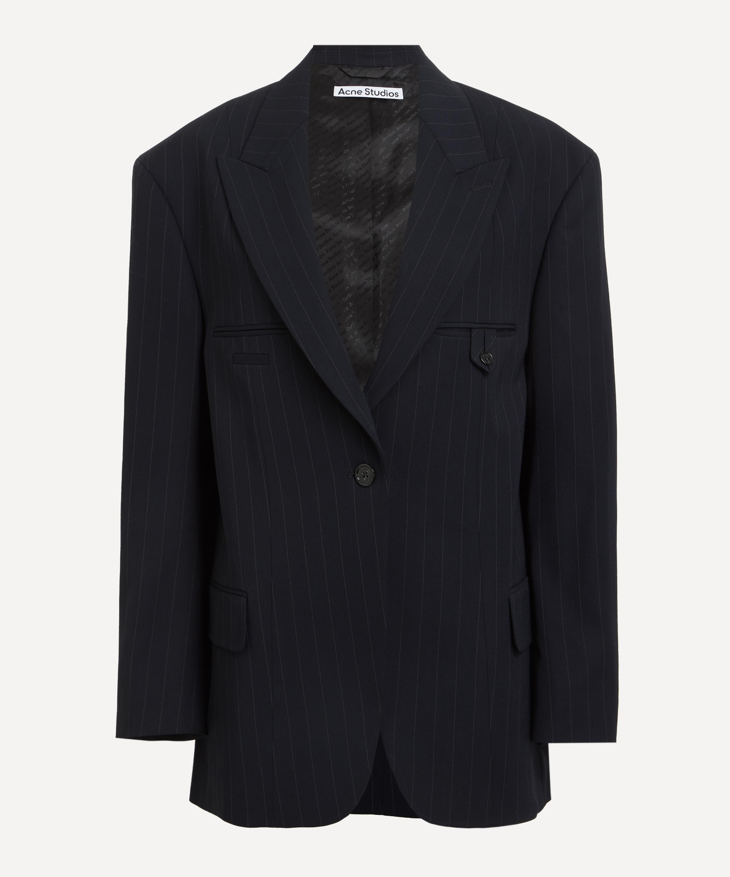 Acne Studios - Single-Breasted Pinstripe Suit Jacket image number 0
