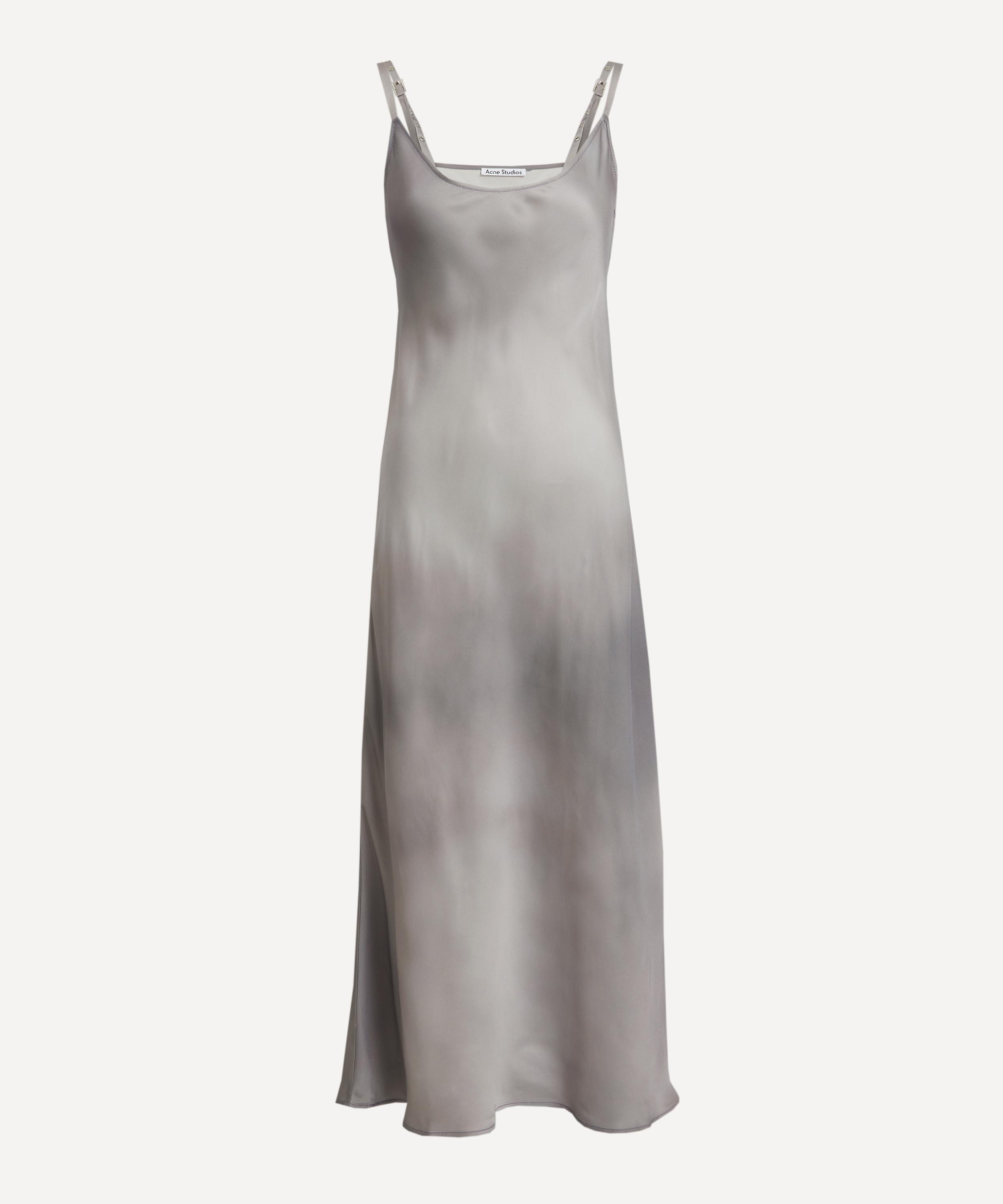 Acne Studios - Multi Grey Satin Strap Dress image number 0