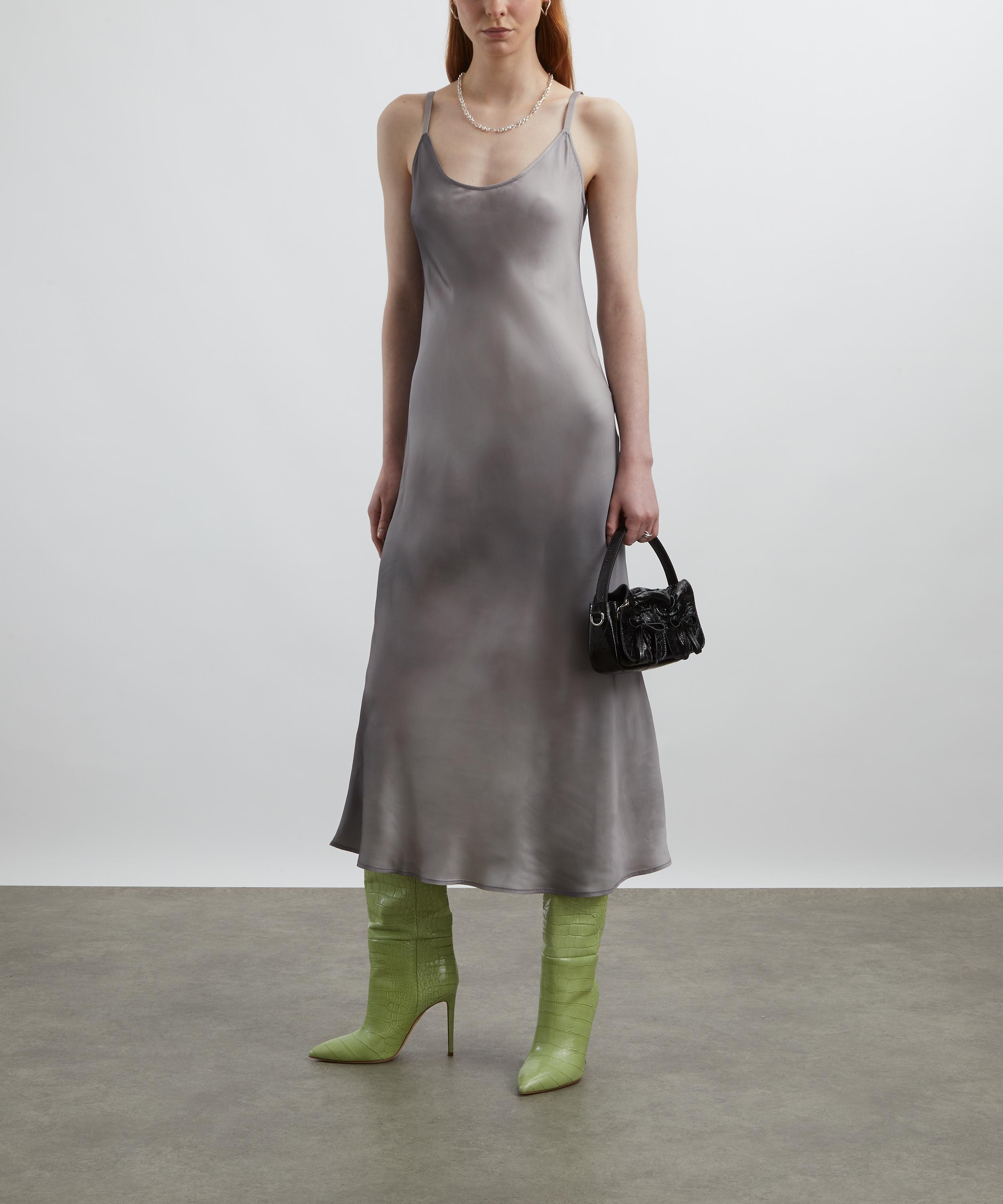 Acne Studios - Multi Grey Satin Strap Dress image number 1