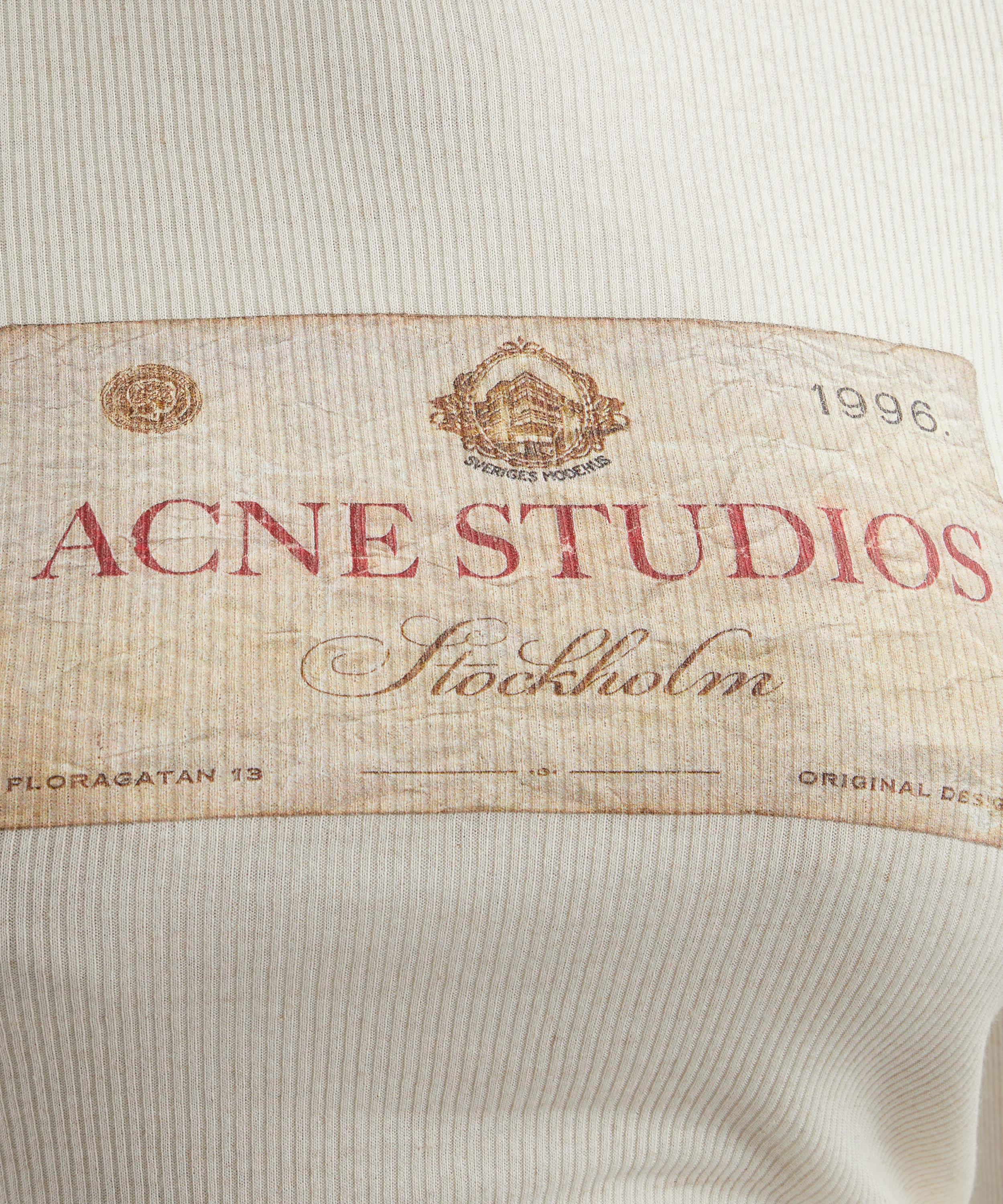 Acne Studios - Double-Layered Long Sleeve T-Shirt image number 4