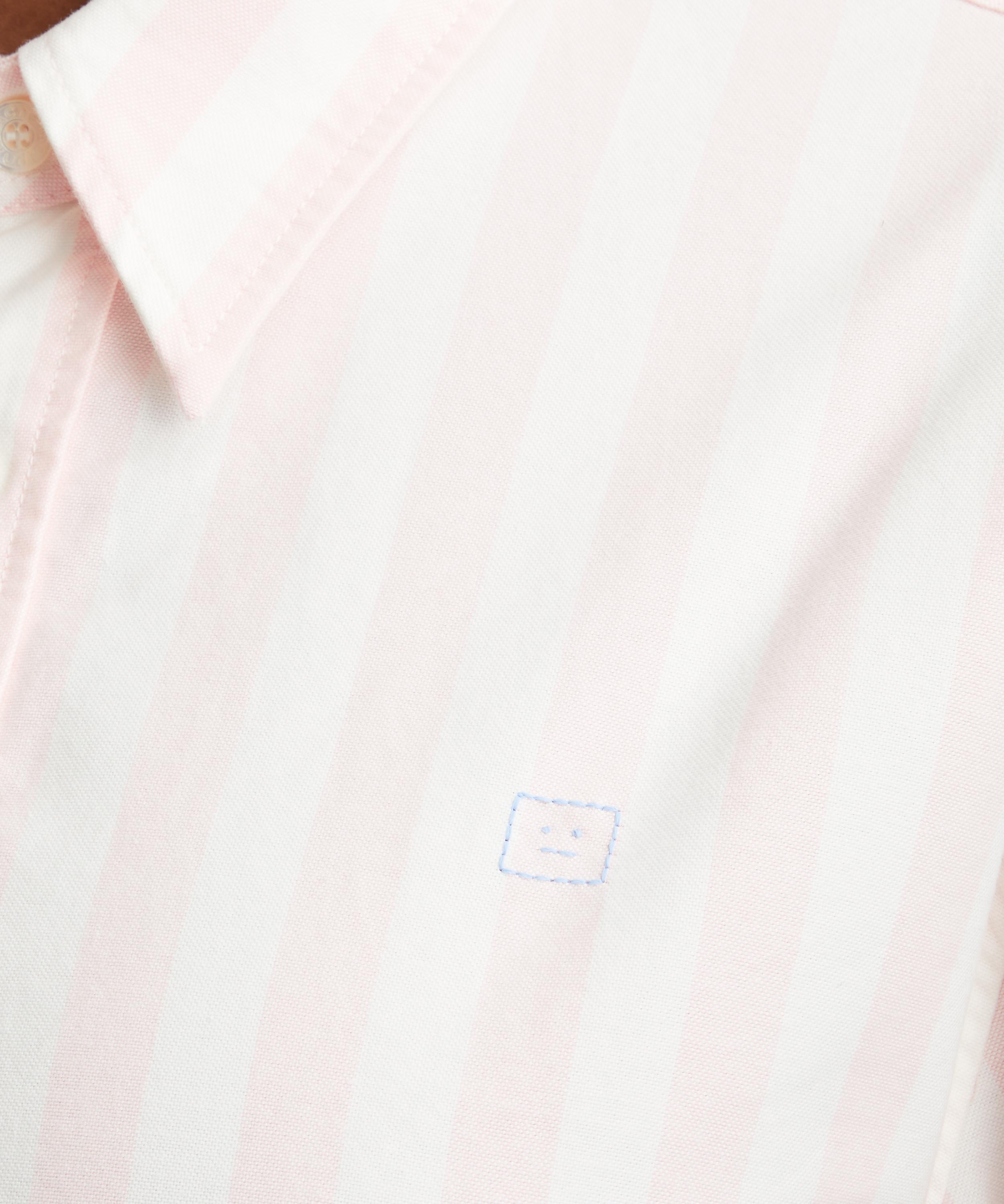 Acne Studios - Pink Stripe Button-Up Shirt image number 4