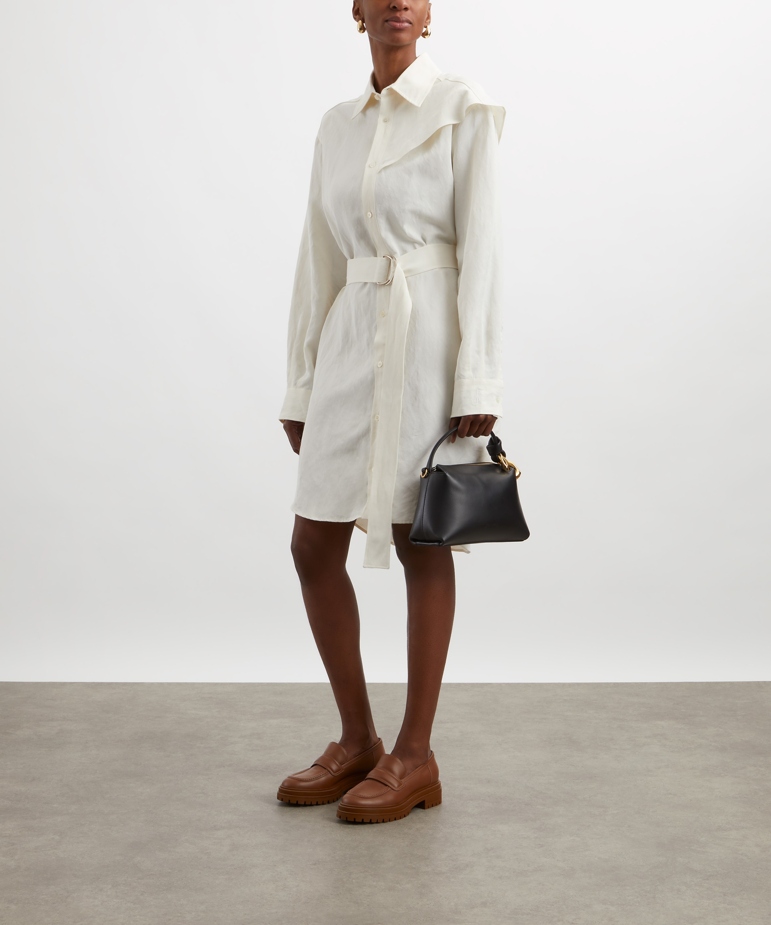 JW Anderson - Cape Shoulder Shirt Dress image number 1