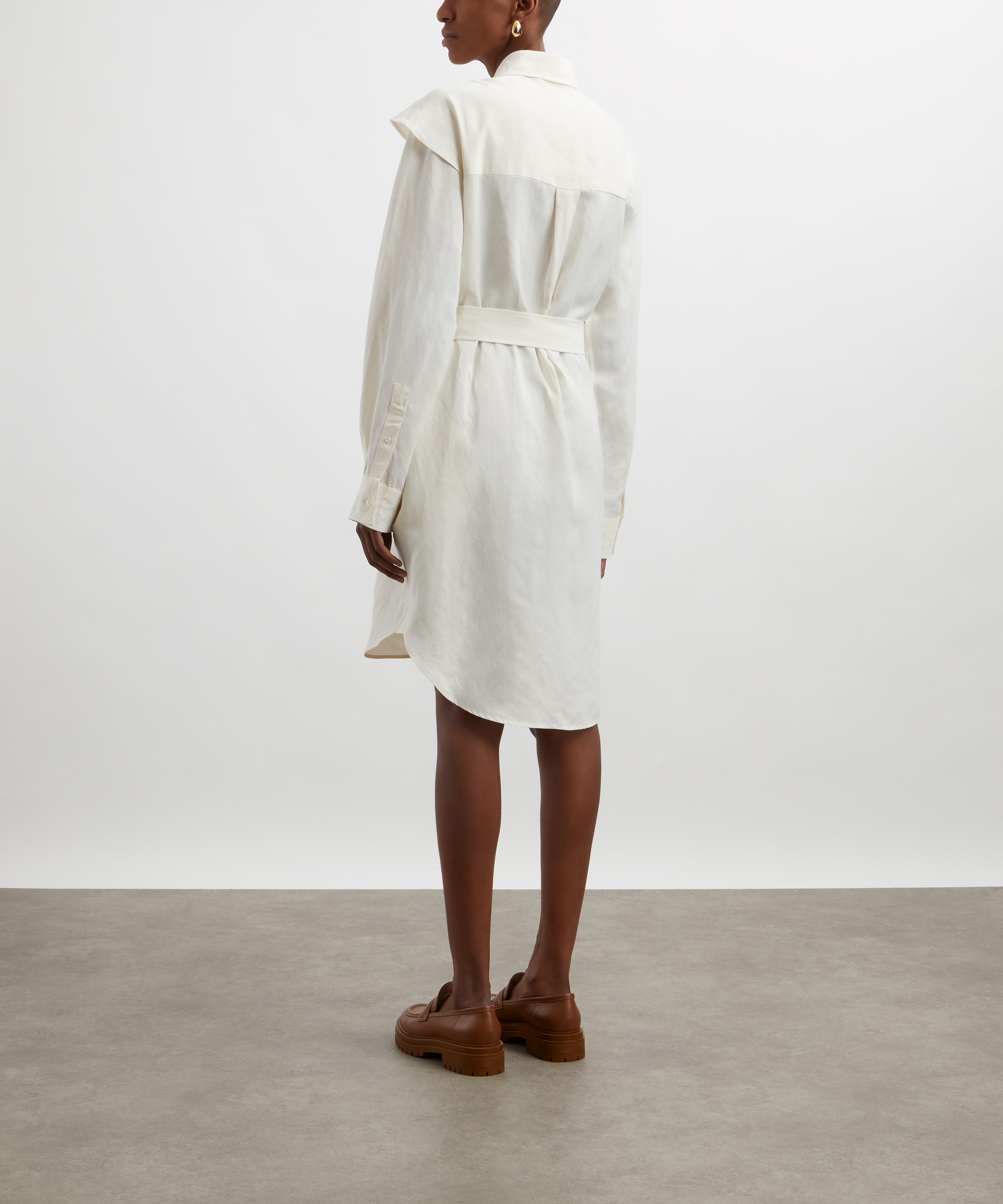 JW Anderson - Cape Shoulder Shirt Dress image number 3