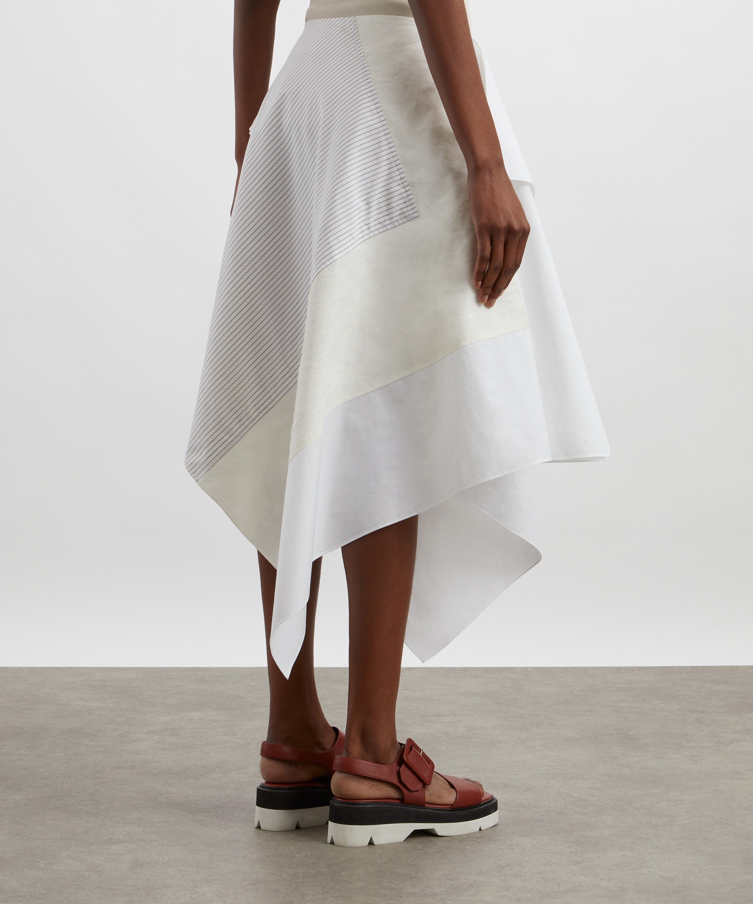 JW Anderson - Asymmetric Patchwork Midi Skirt image number 3