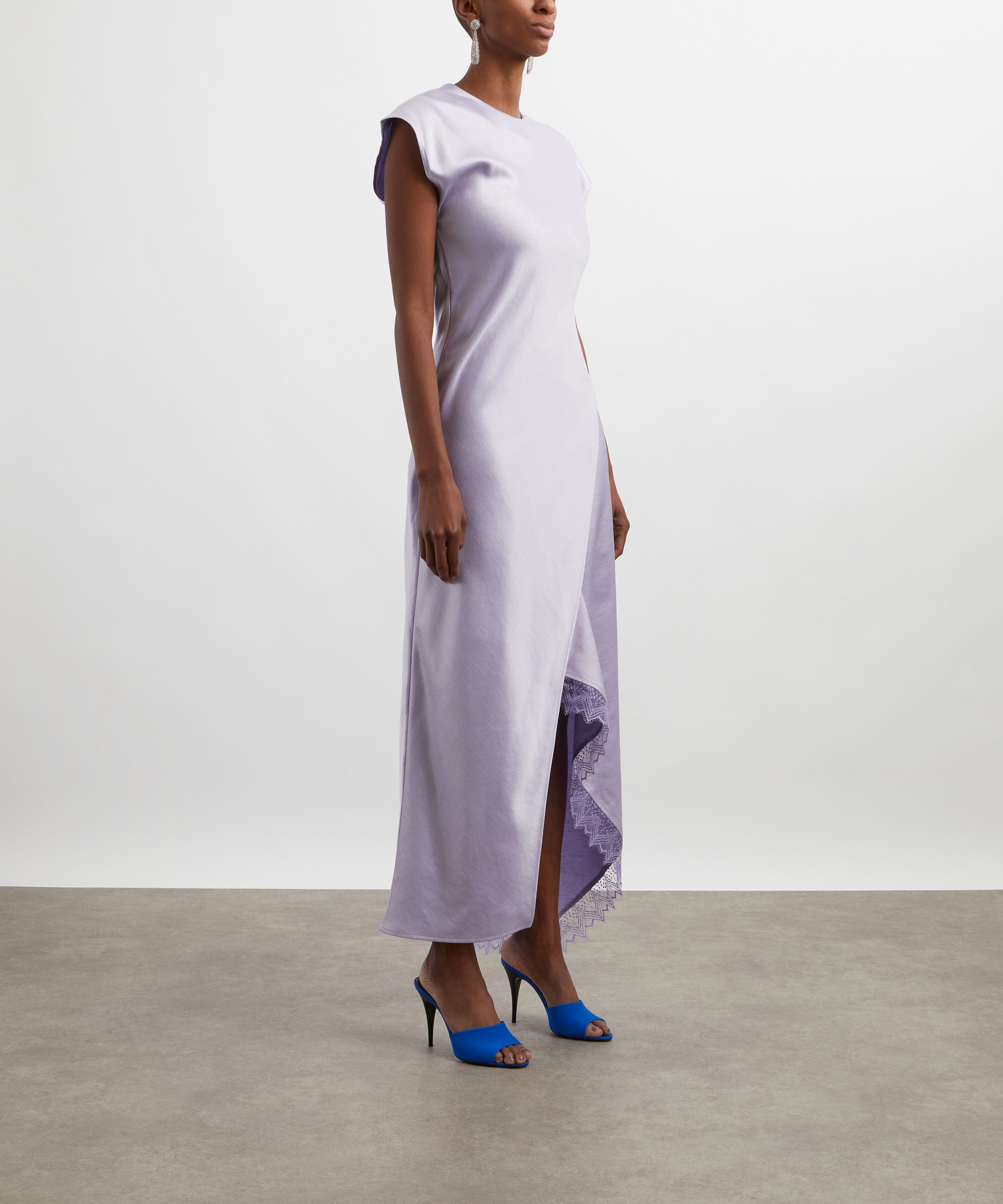 JW Anderson - Asymmetric Lace Trim Dress image number 2