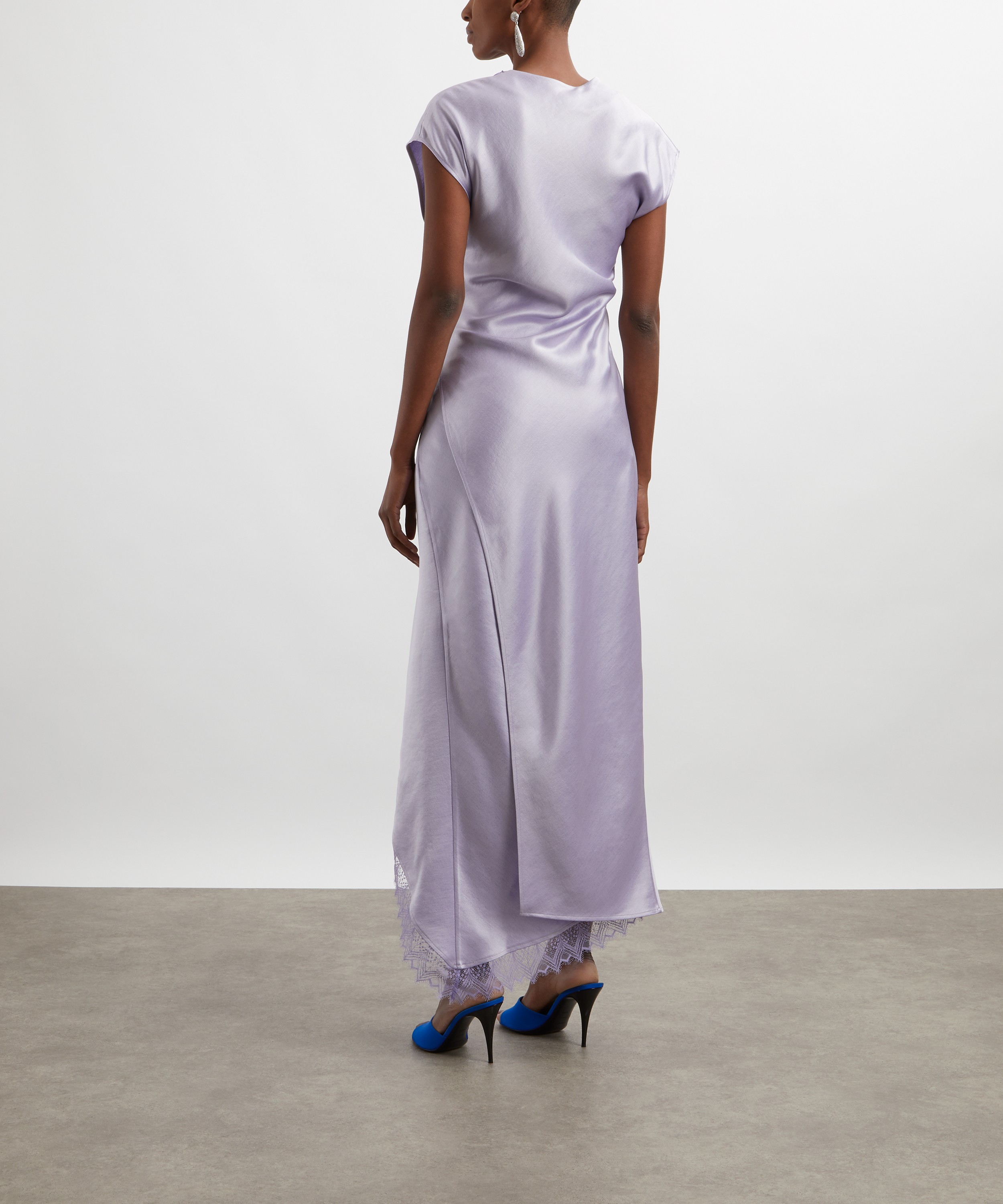 JW Anderson - Asymmetric Lace Trim Dress image number 3