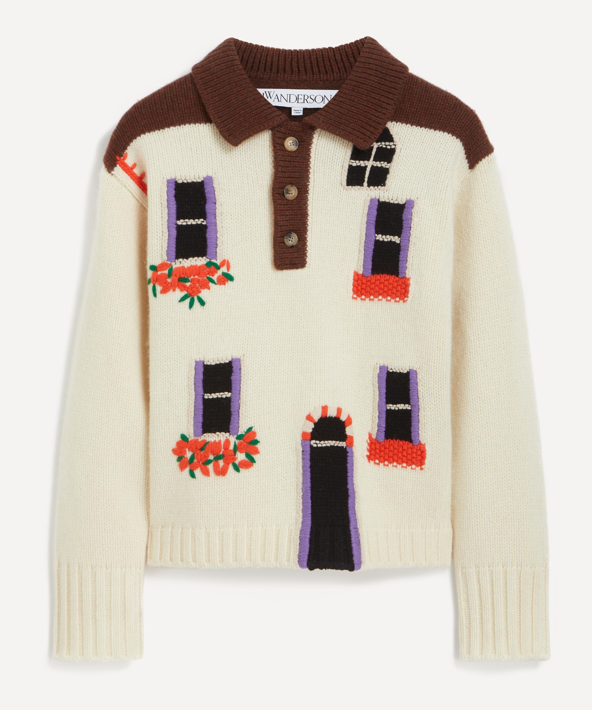 JW Anderson - Intarsia House Polo Jumper image number 0