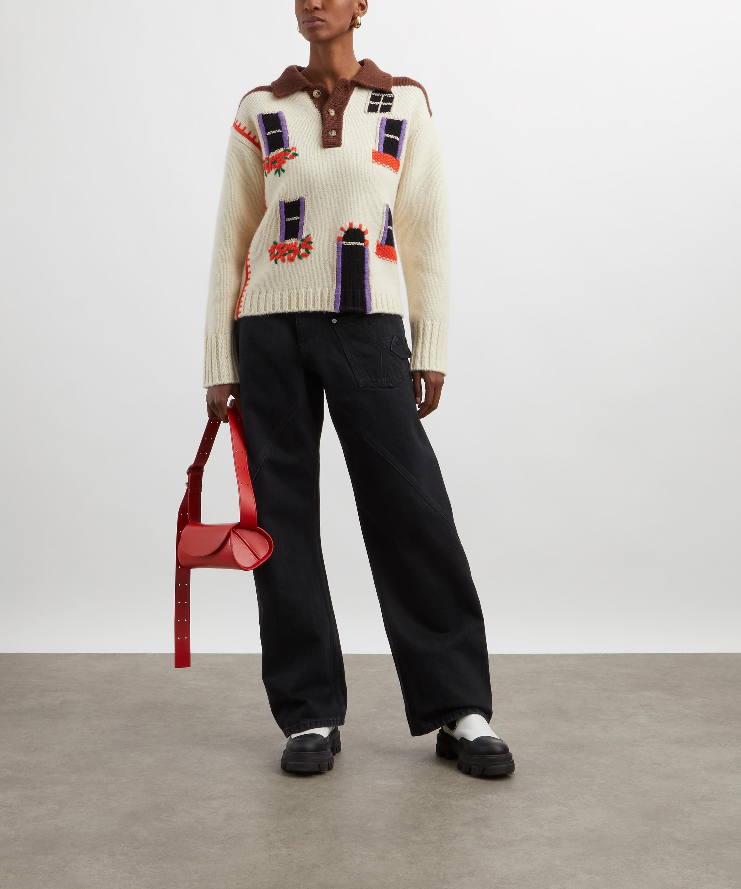 JW Anderson - Intarsia House Polo Jumper image number 1