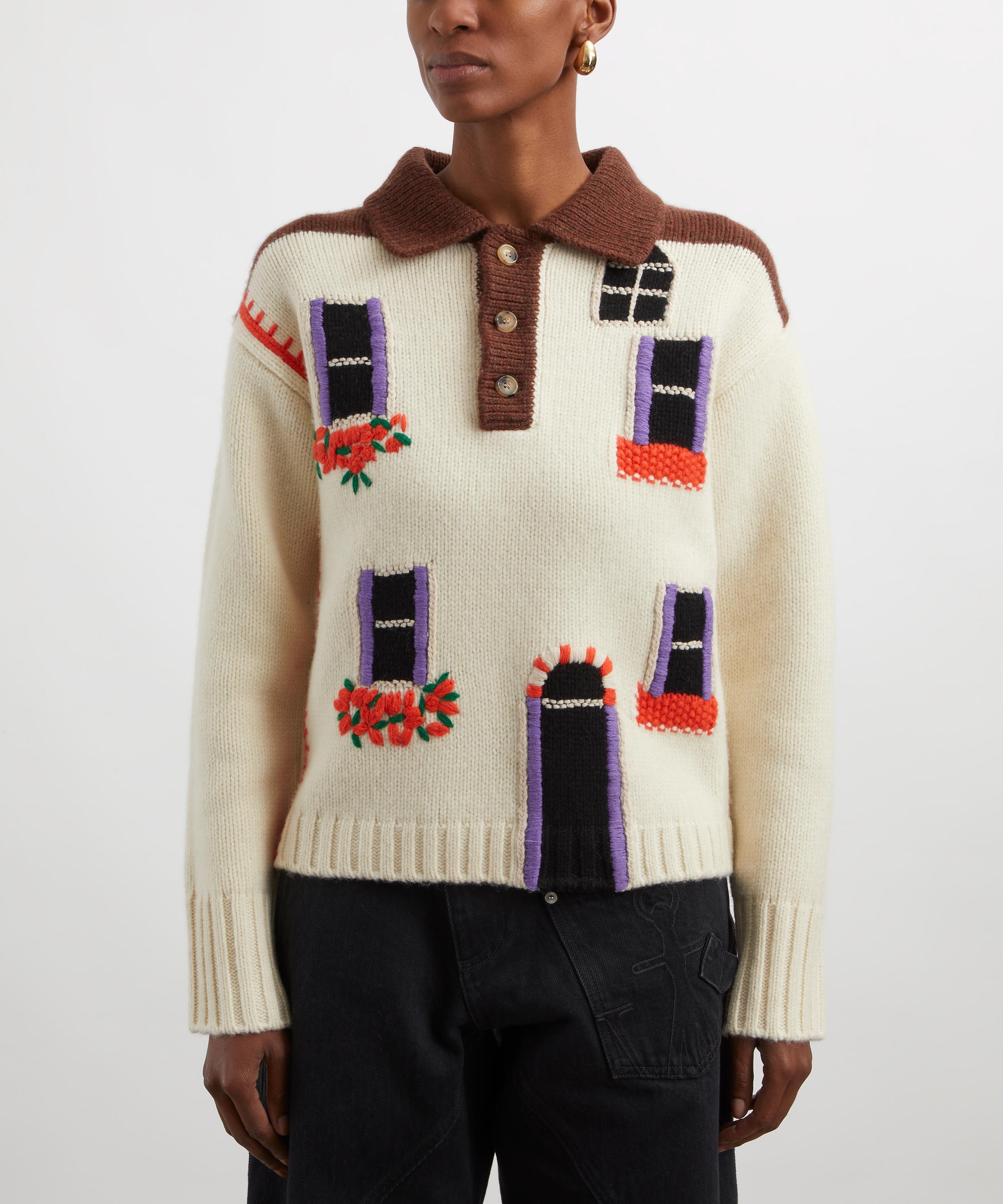 JW Anderson - Intarsia House Polo Jumper image number 2