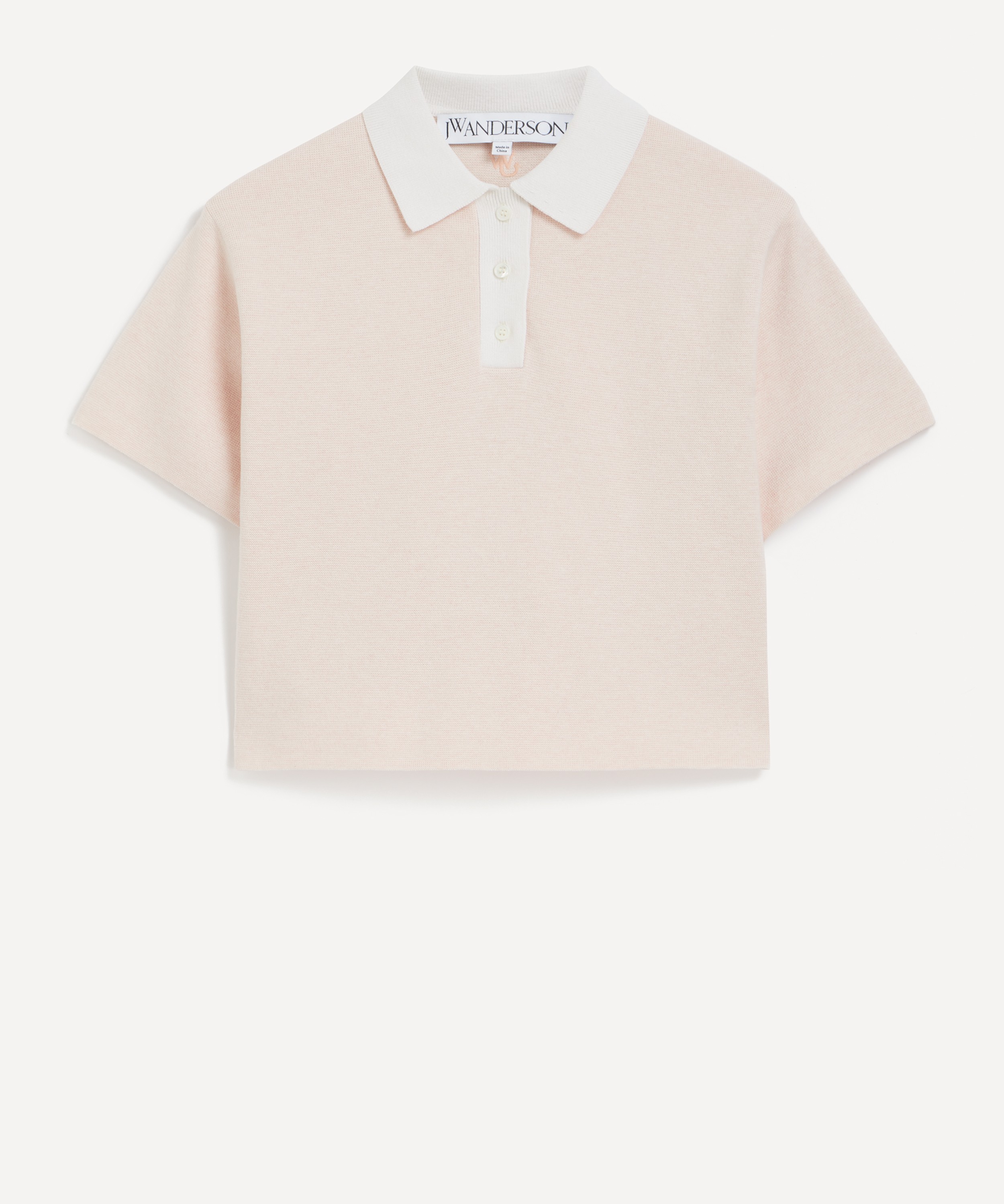 JW Anderson - Cropped Knitted Polo Top image number 0