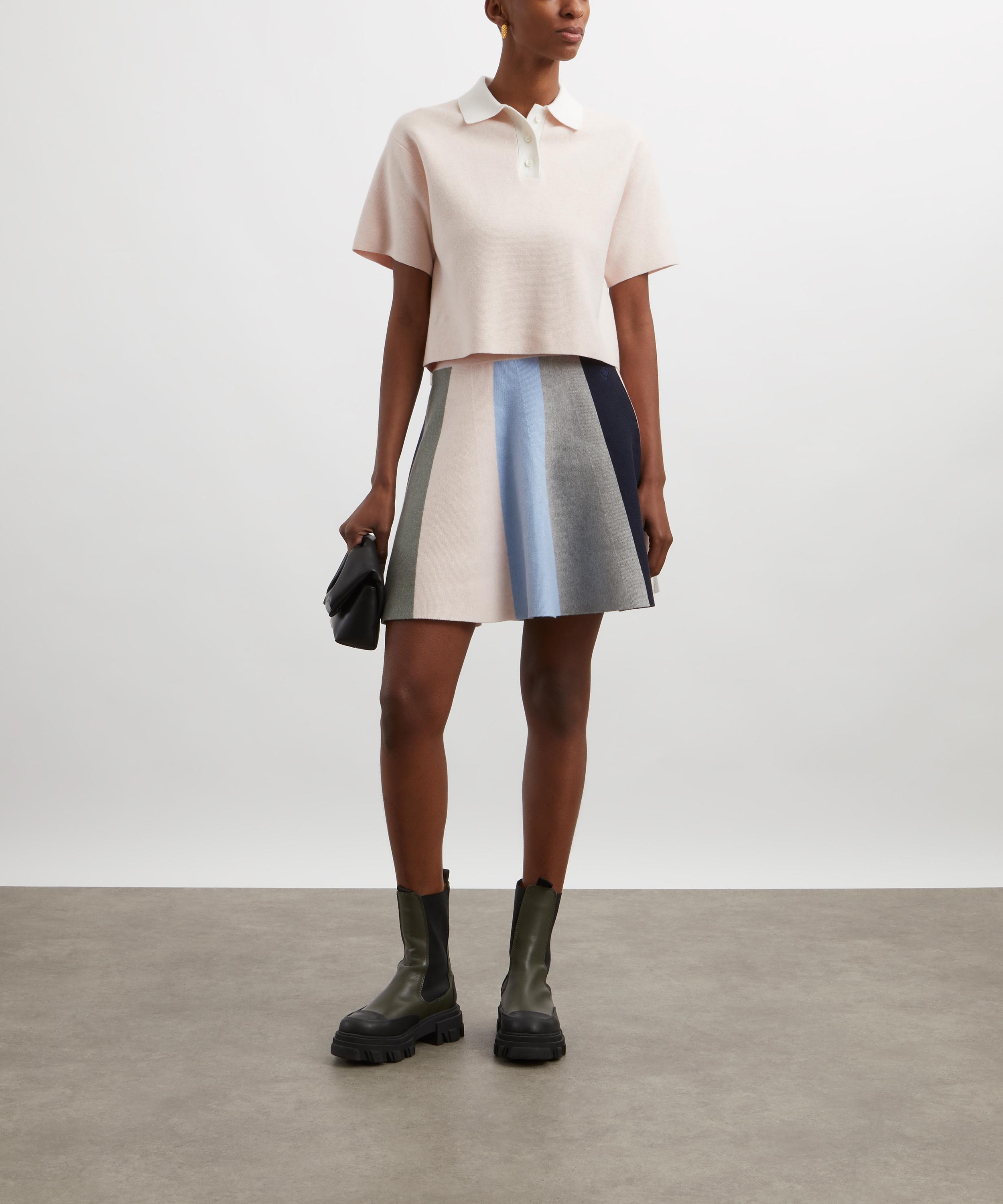 JW Anderson - Panelled Scarf-Knit Skirt image number 1