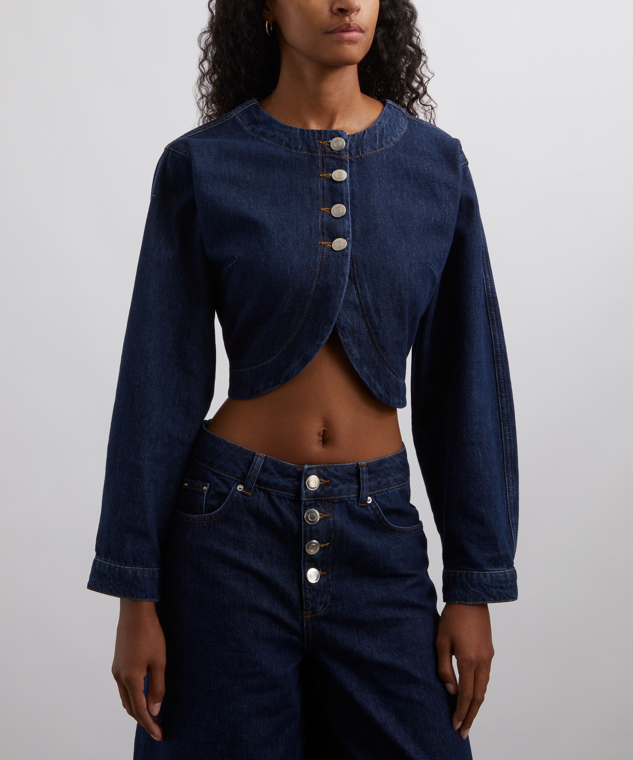 Aligne - Angelina Denim Bolero Jacket image number 2