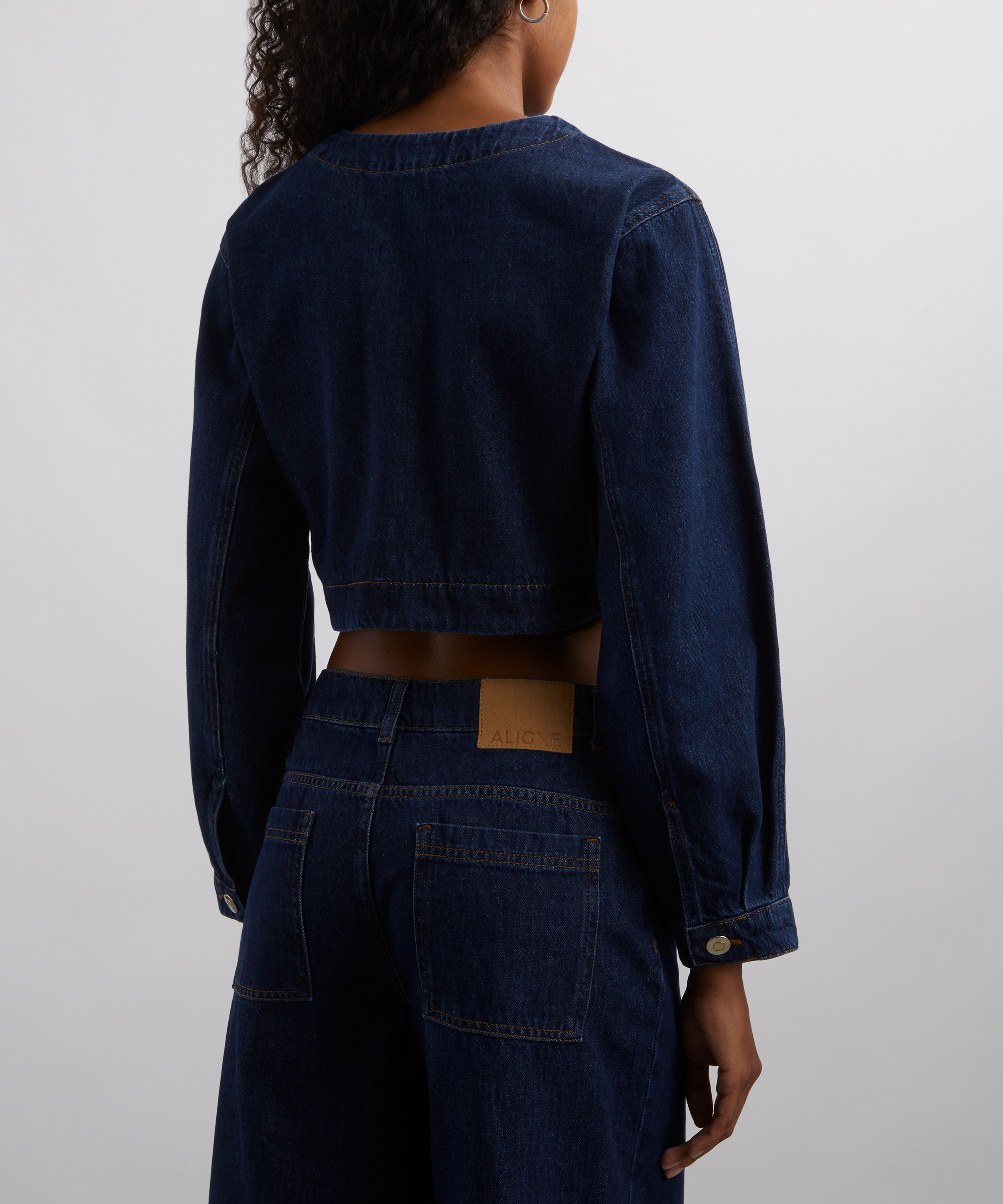 Aligne - Angelina Denim Bolero Jacket image number 3