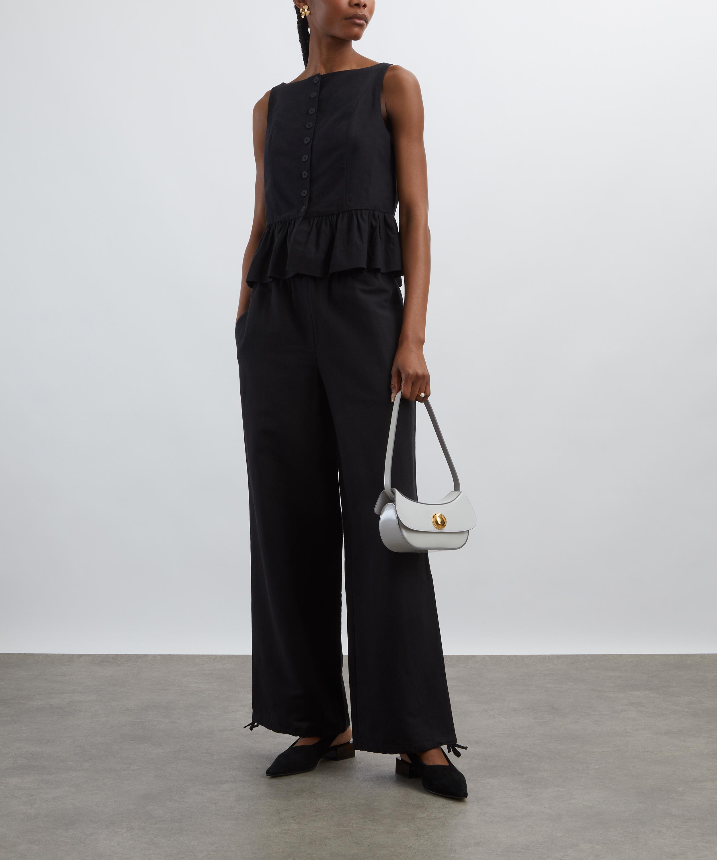 Aligne - Penelope Linen Peplum Top image number 1