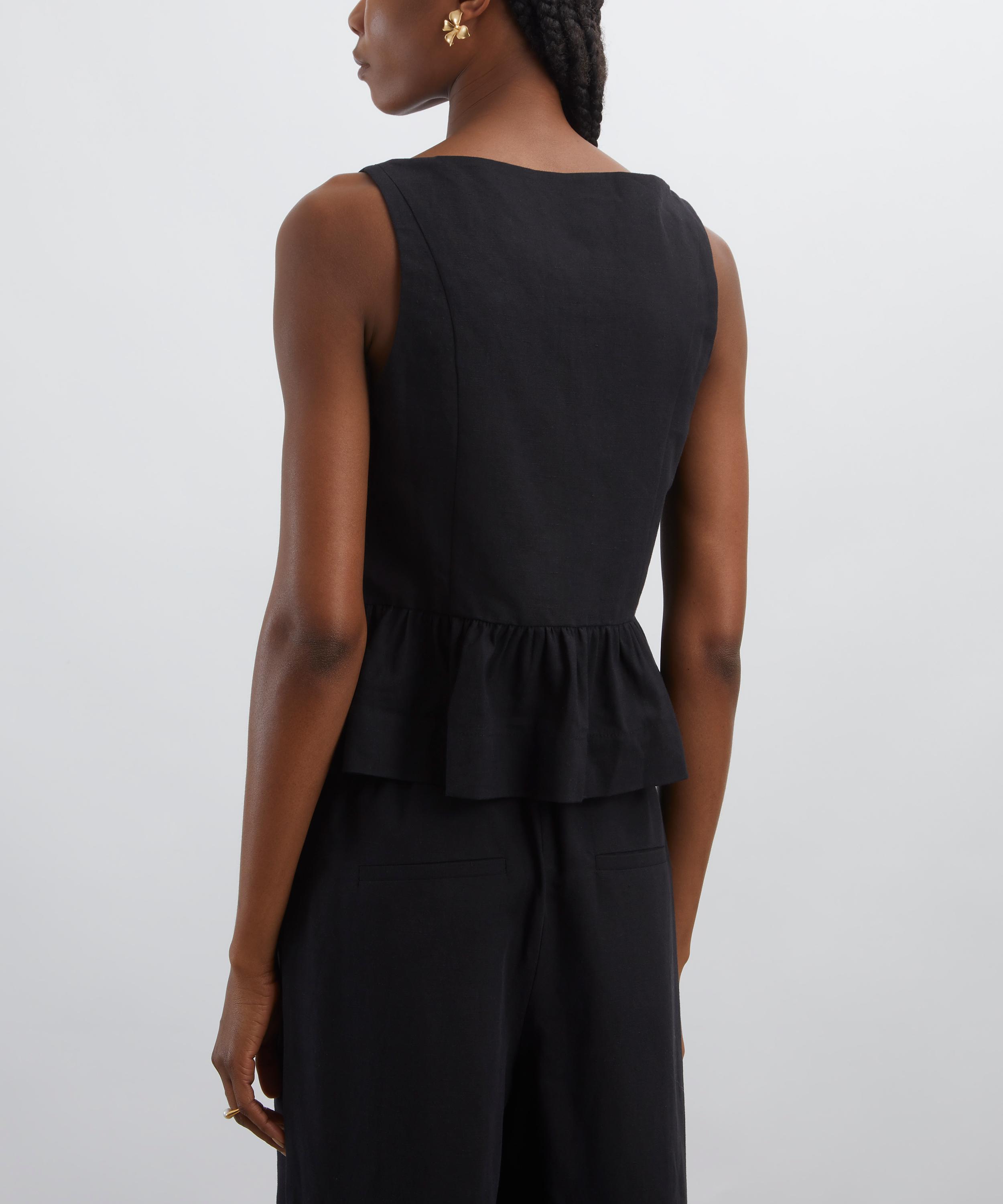 Aligne - Penelope Linen Peplum Top image number 3