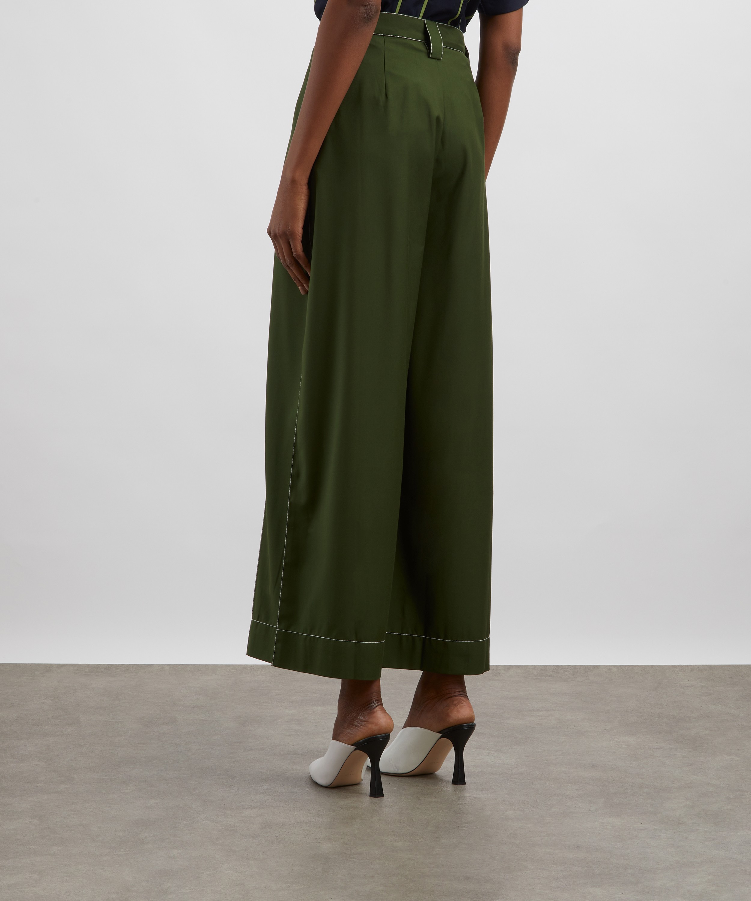 Lovebirds - Kaia Wide Leg Inverted Pleat Trousers image number 3