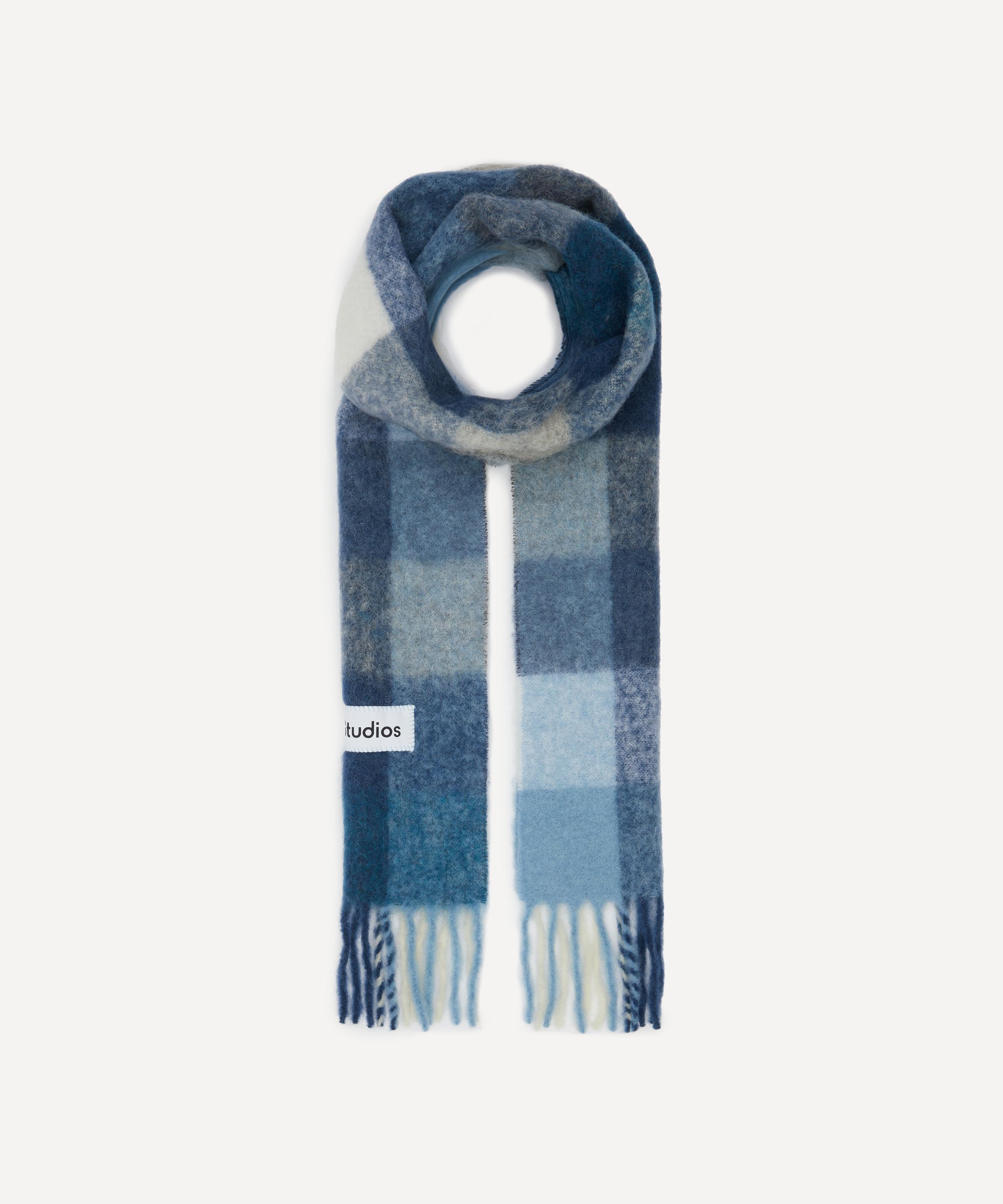 Acne Studios - Mohair Checked Scarf image number 1