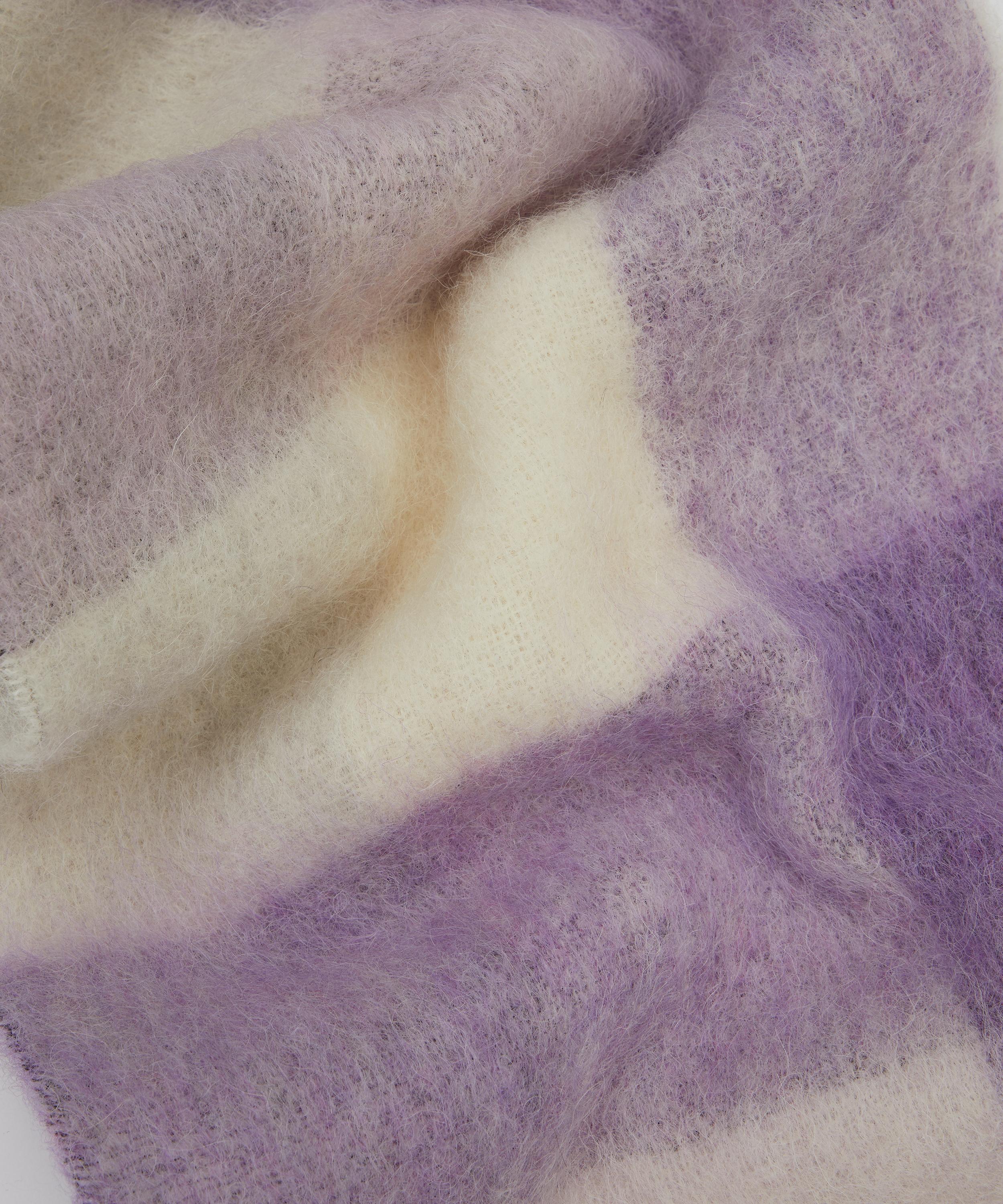 Acne Studios - Mohair-Blend Checked Scarf image number 3