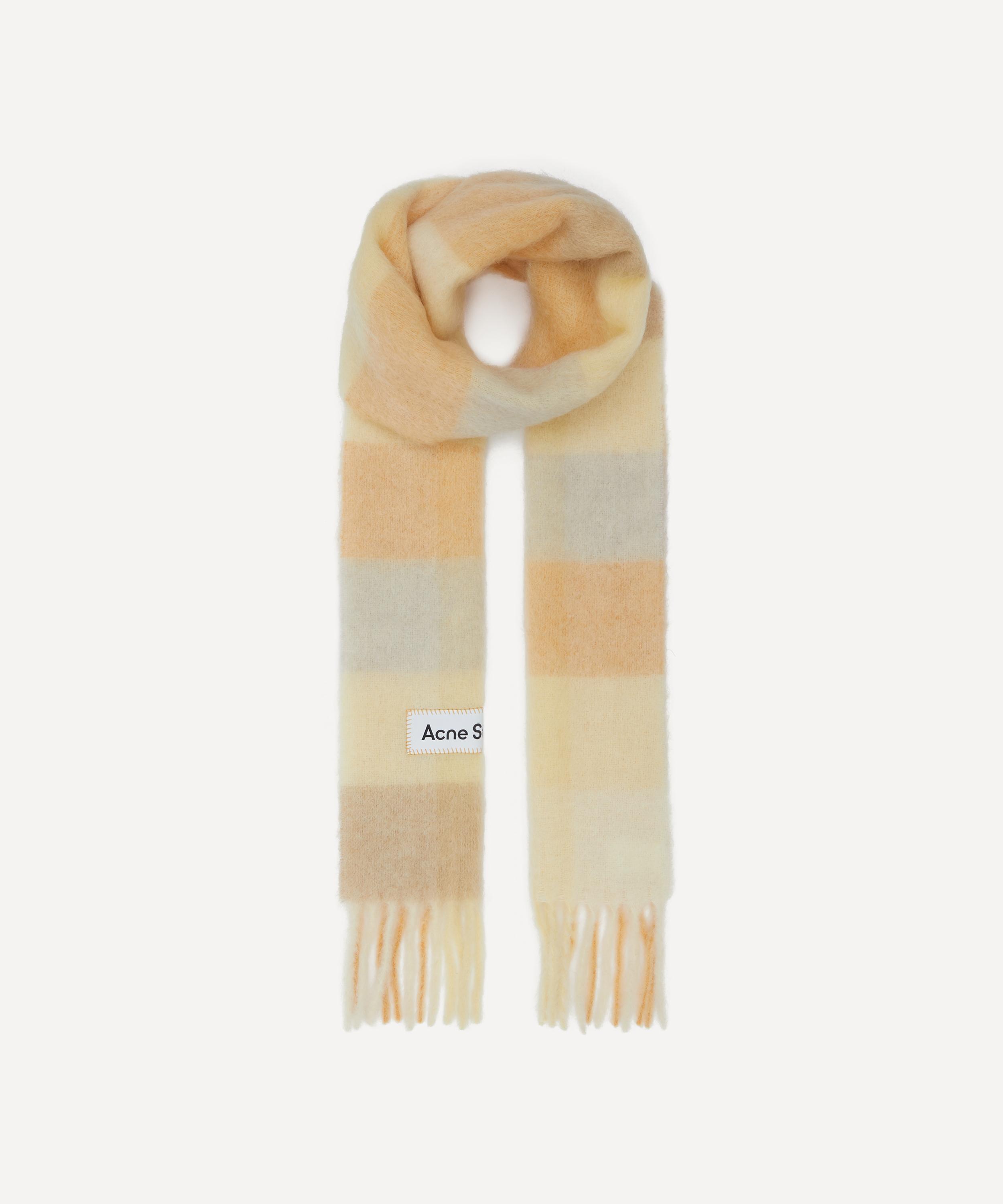 Acne Studios - Mohair Checked Scarf image number 1