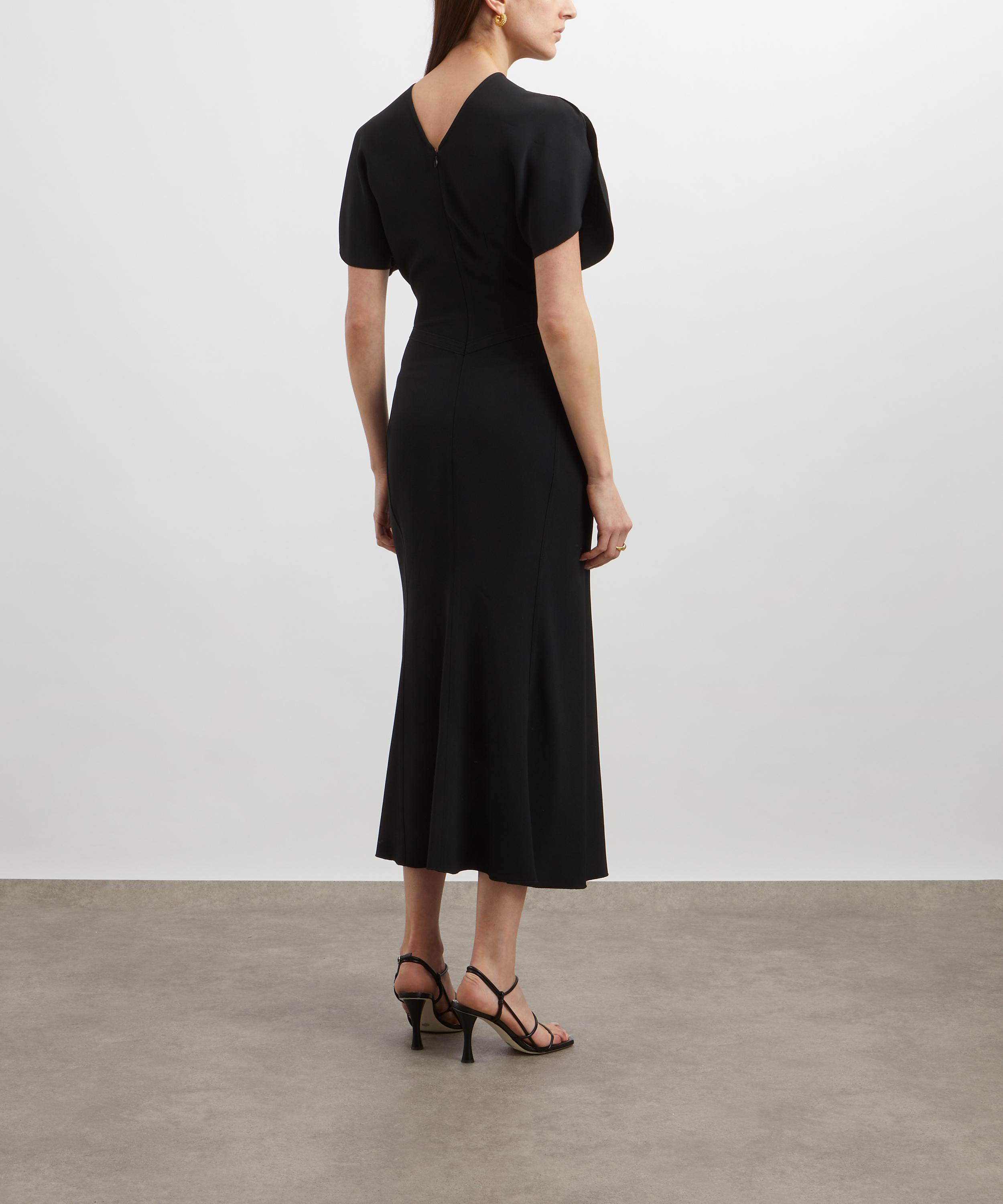 Victoria Beckham - Gathered Waist Midi Dress image number 3