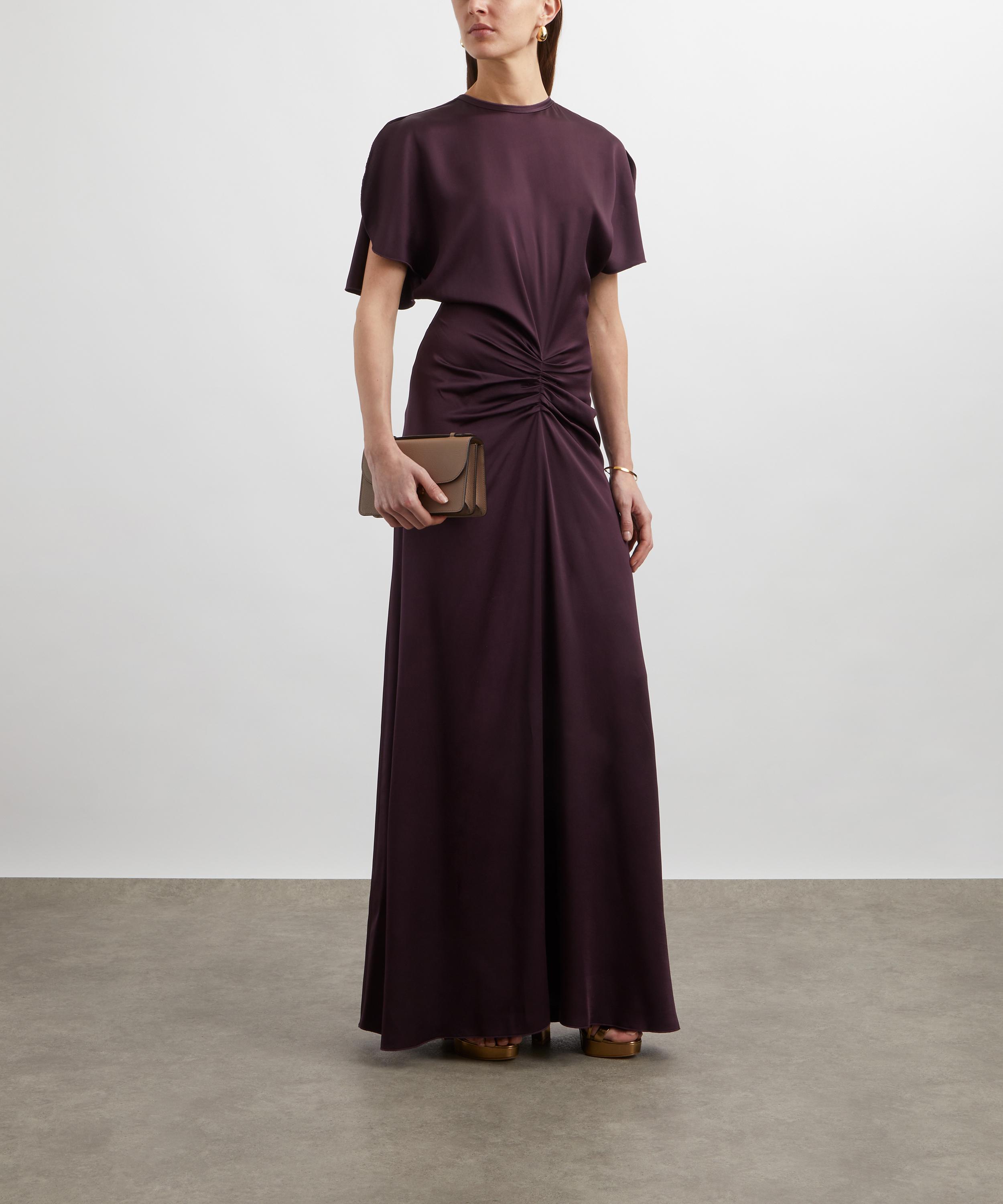 Victoria Beckham - Fig Gathered Waist Floor-Length Dress image number 1