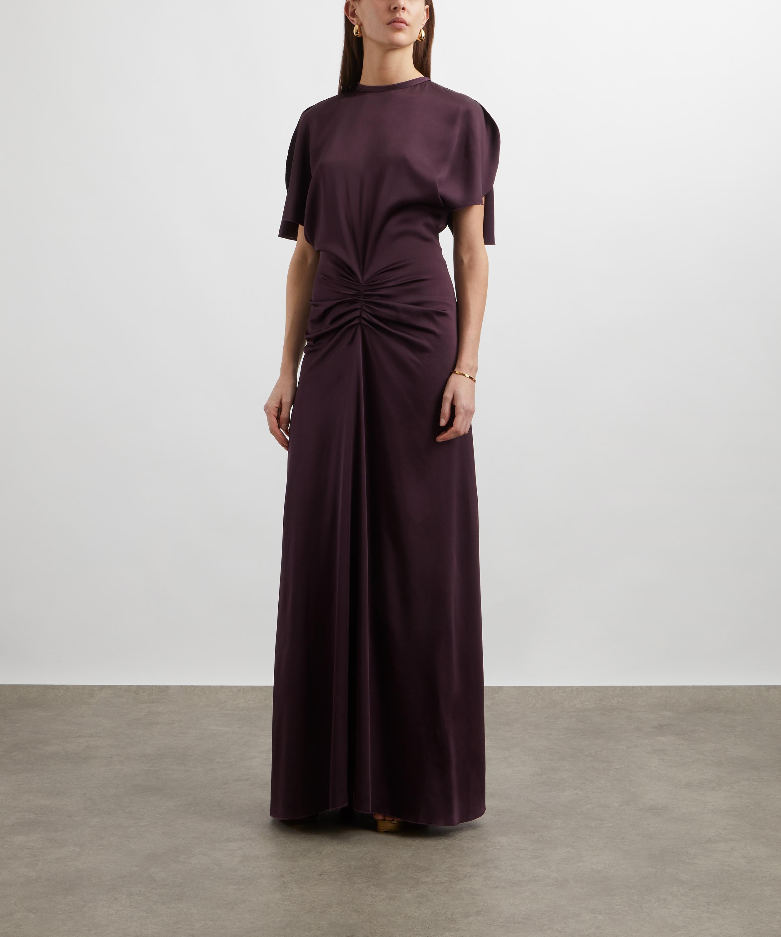 Victoria Beckham - Fig Gathered Waist Floor-Length Dress image number 2