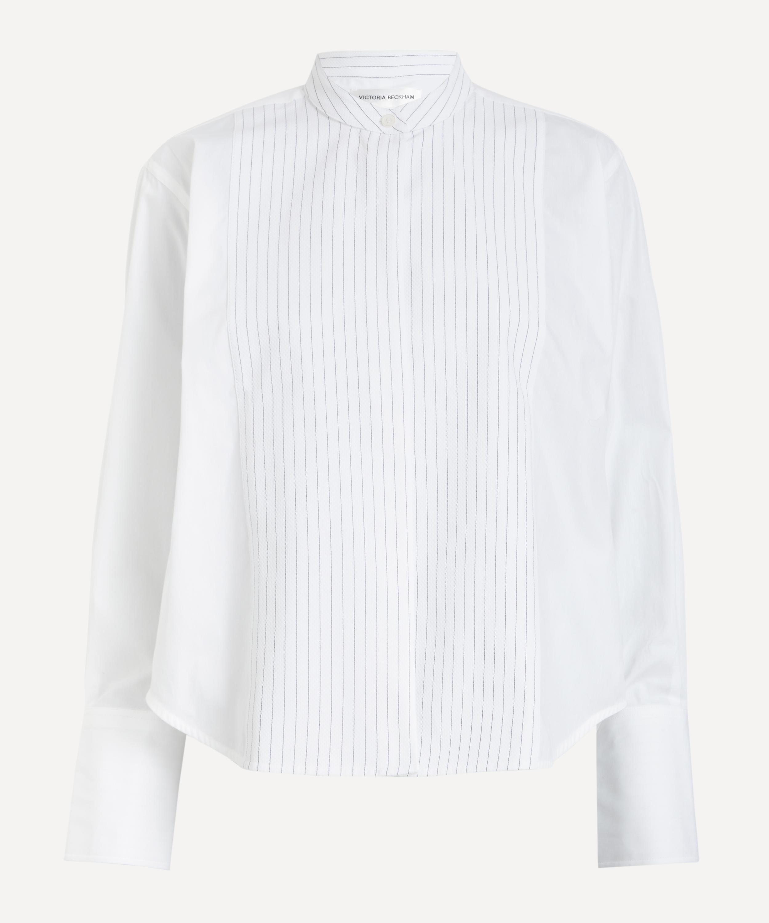 Victoria Beckham - Cropped Tux Shirt image number 0