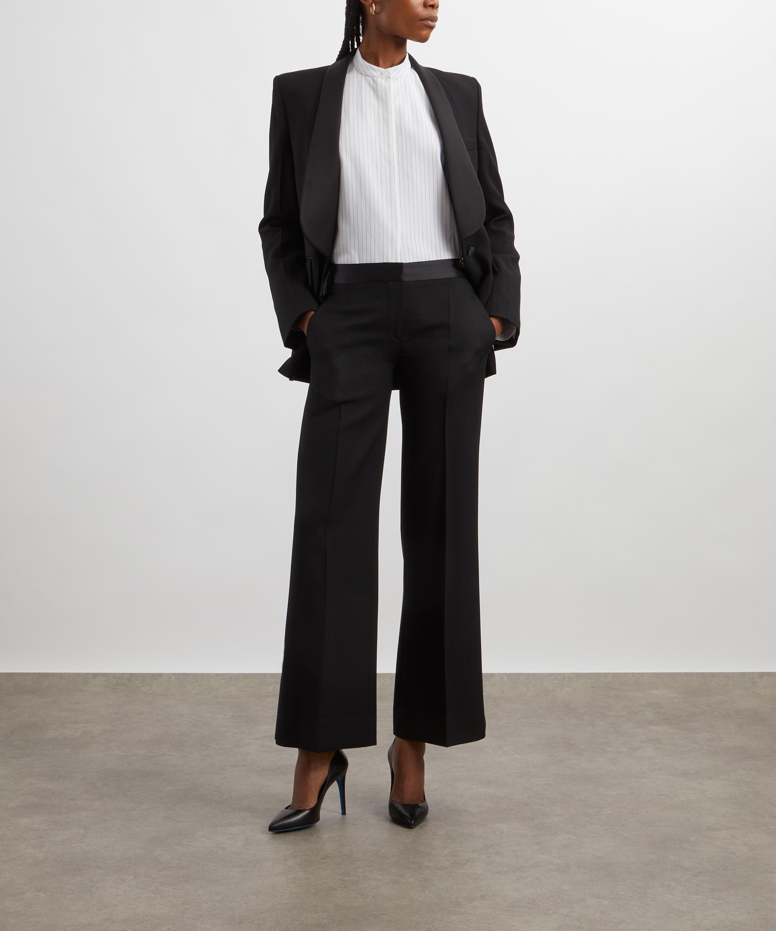 Victoria Beckham - Cropped Tux Shirt image number 1