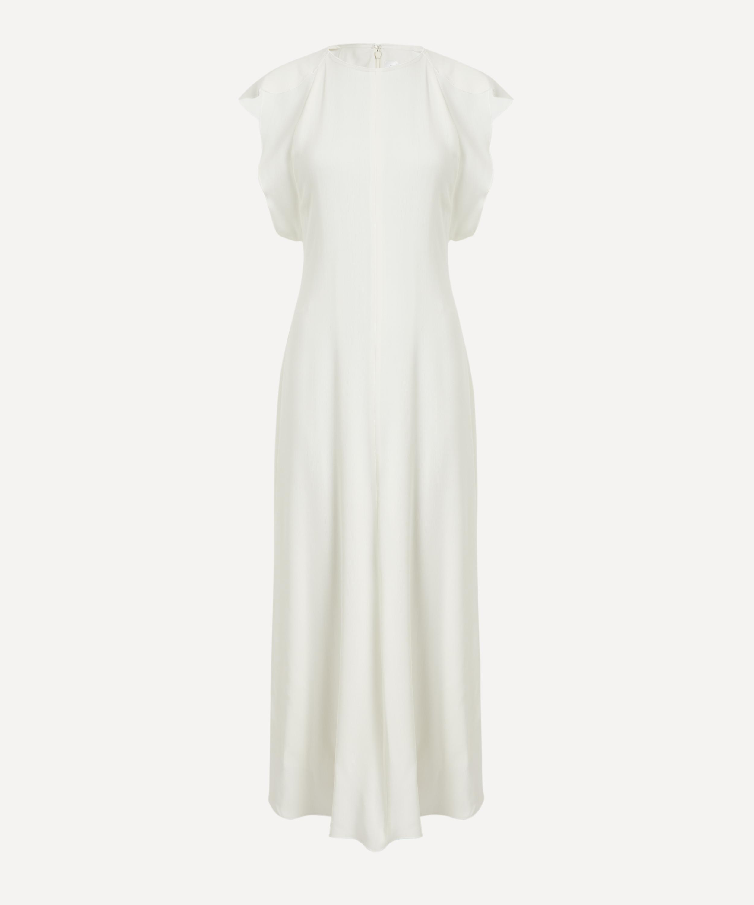 Victoria Beckham - Folded Cap Midi Sleeve Dress