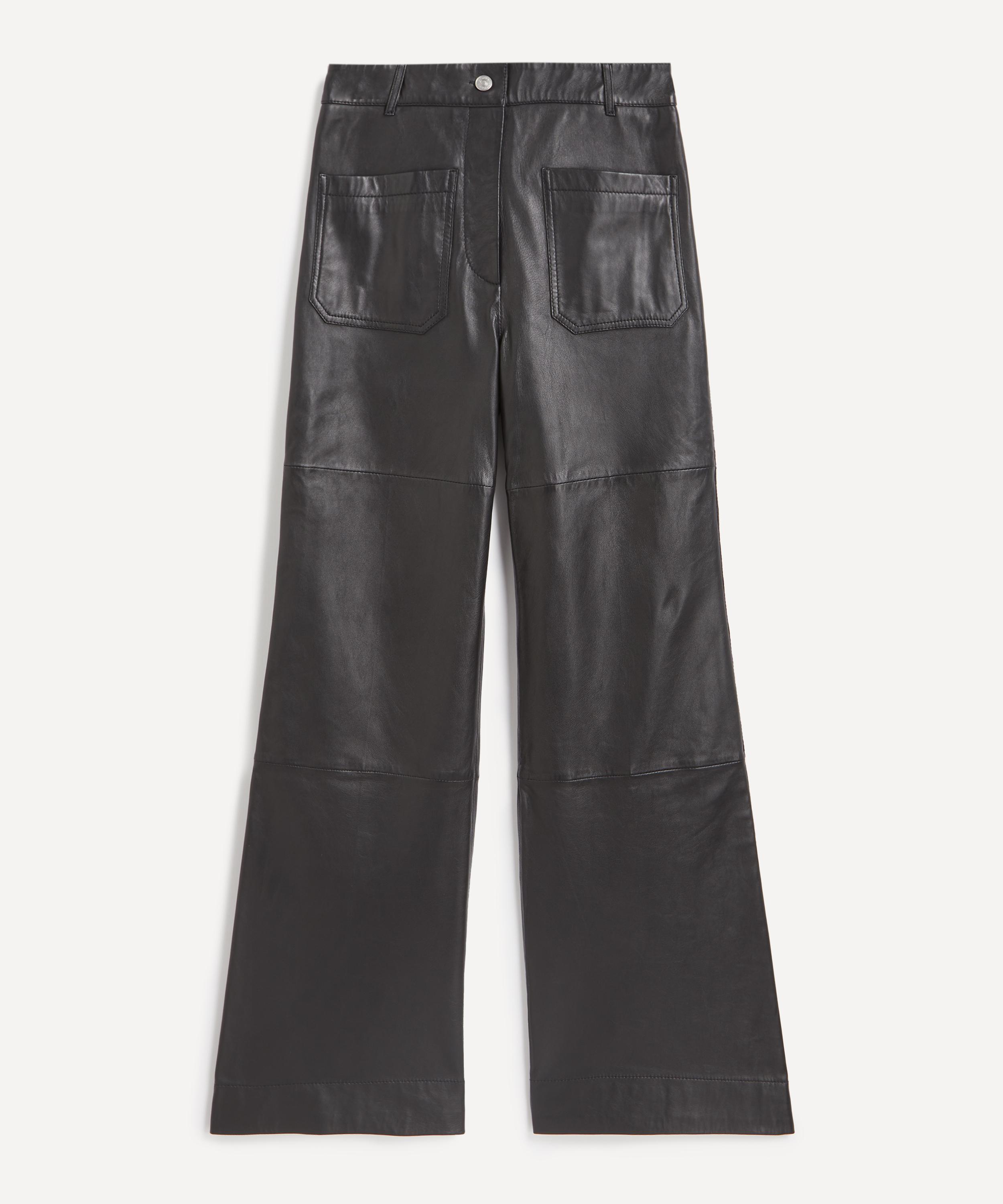 Victoria Beckham - Alina High Waisted Leather Trousers image number 0