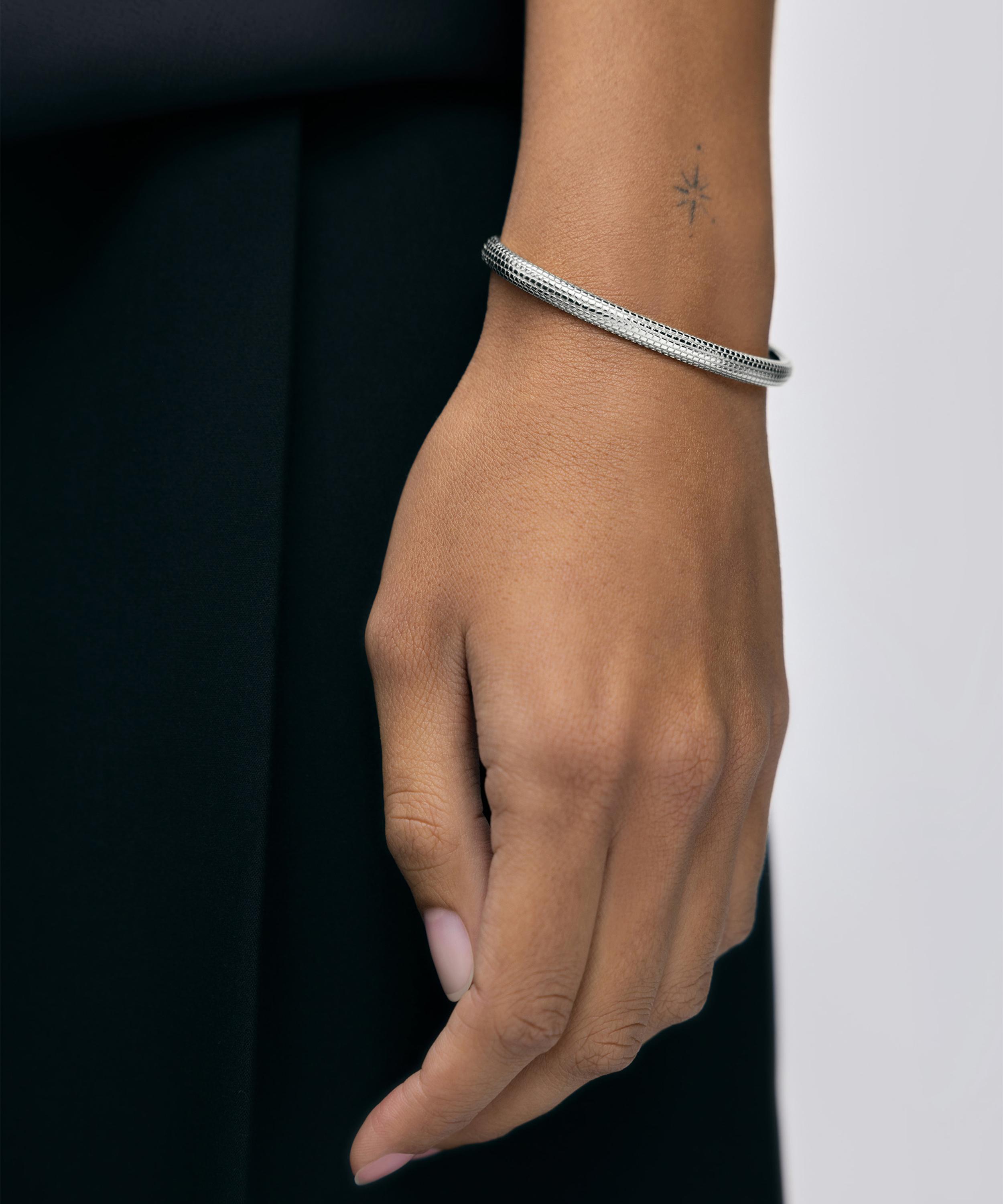 Monica Vinader - Sterling Silver Heirloom Bangle Bracelet image number 1