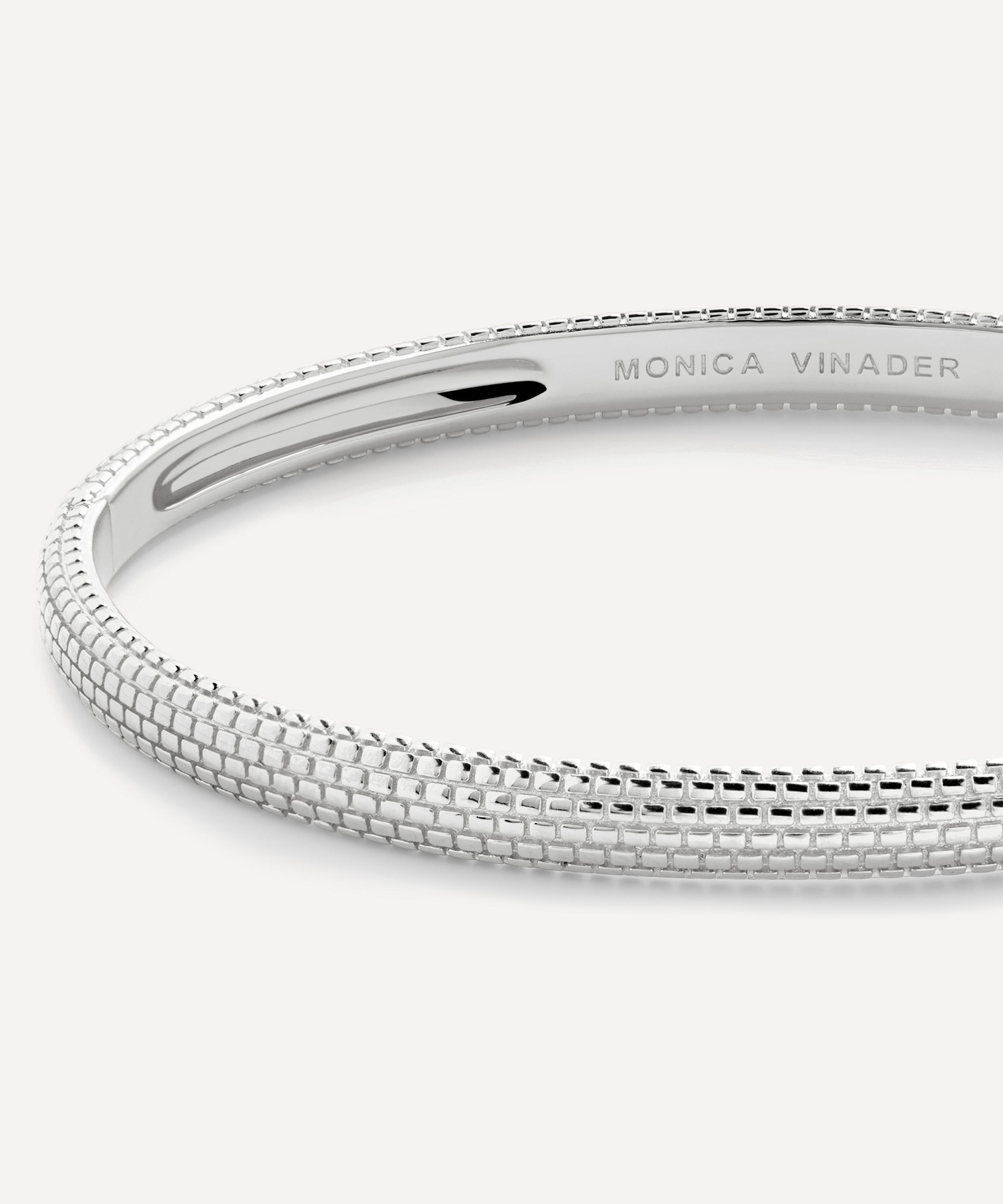Monica Vinader - Sterling Silver Heirloom Bangle Bracelet image number 2