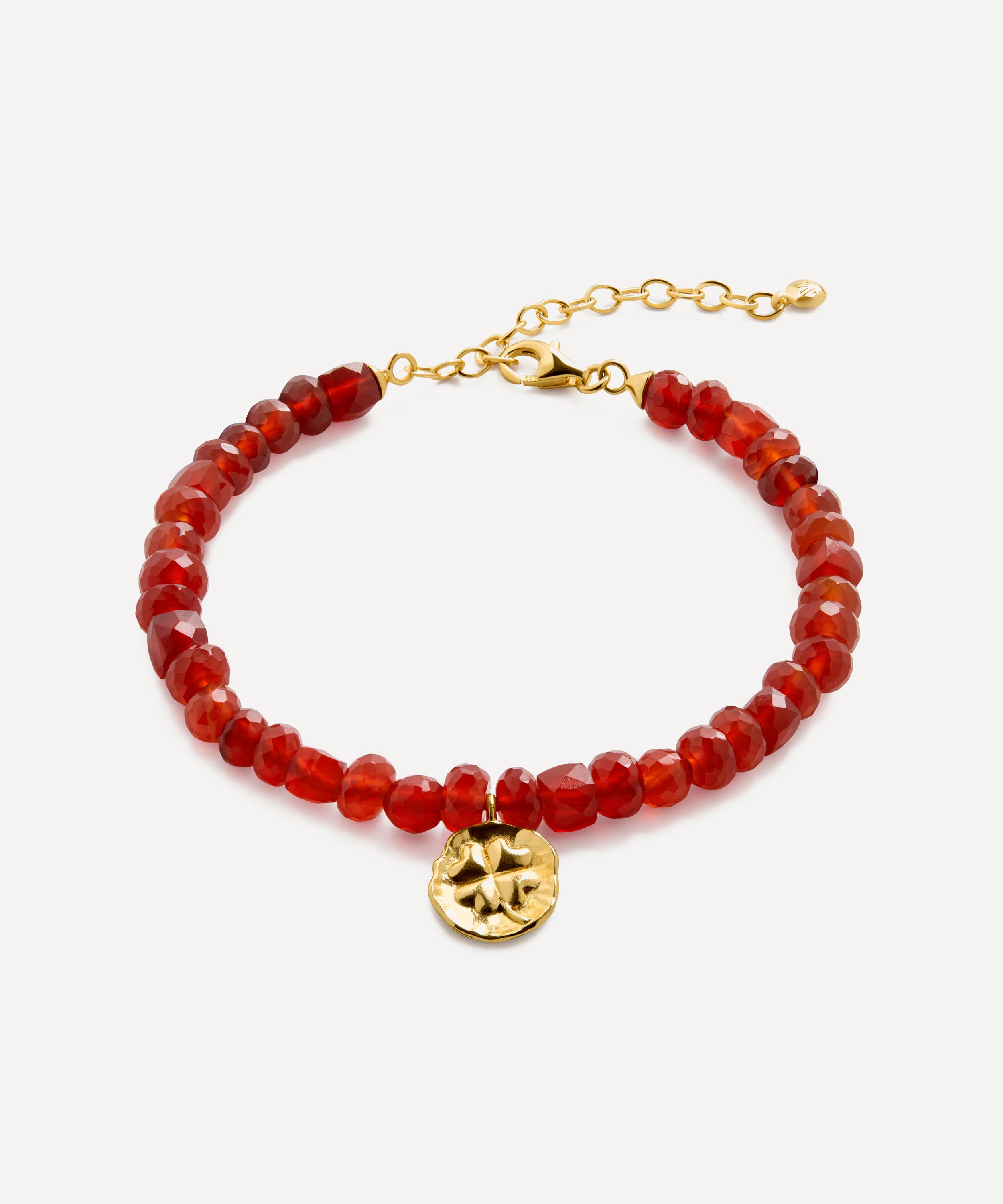 Monica Vinader - 18ct Gold-Plated Vermeil Silver Lucky Gemstone Beaded Bracelet